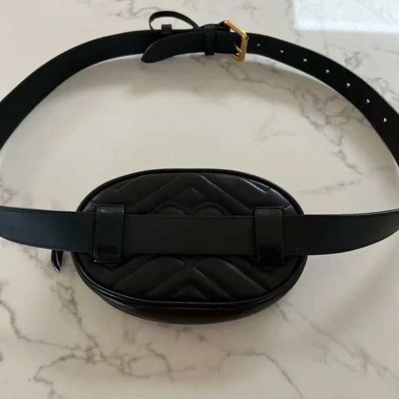 Gucci GG Marmont Quilted Leather Belt Bag Size ONE SIZE - 8 Thumbnail