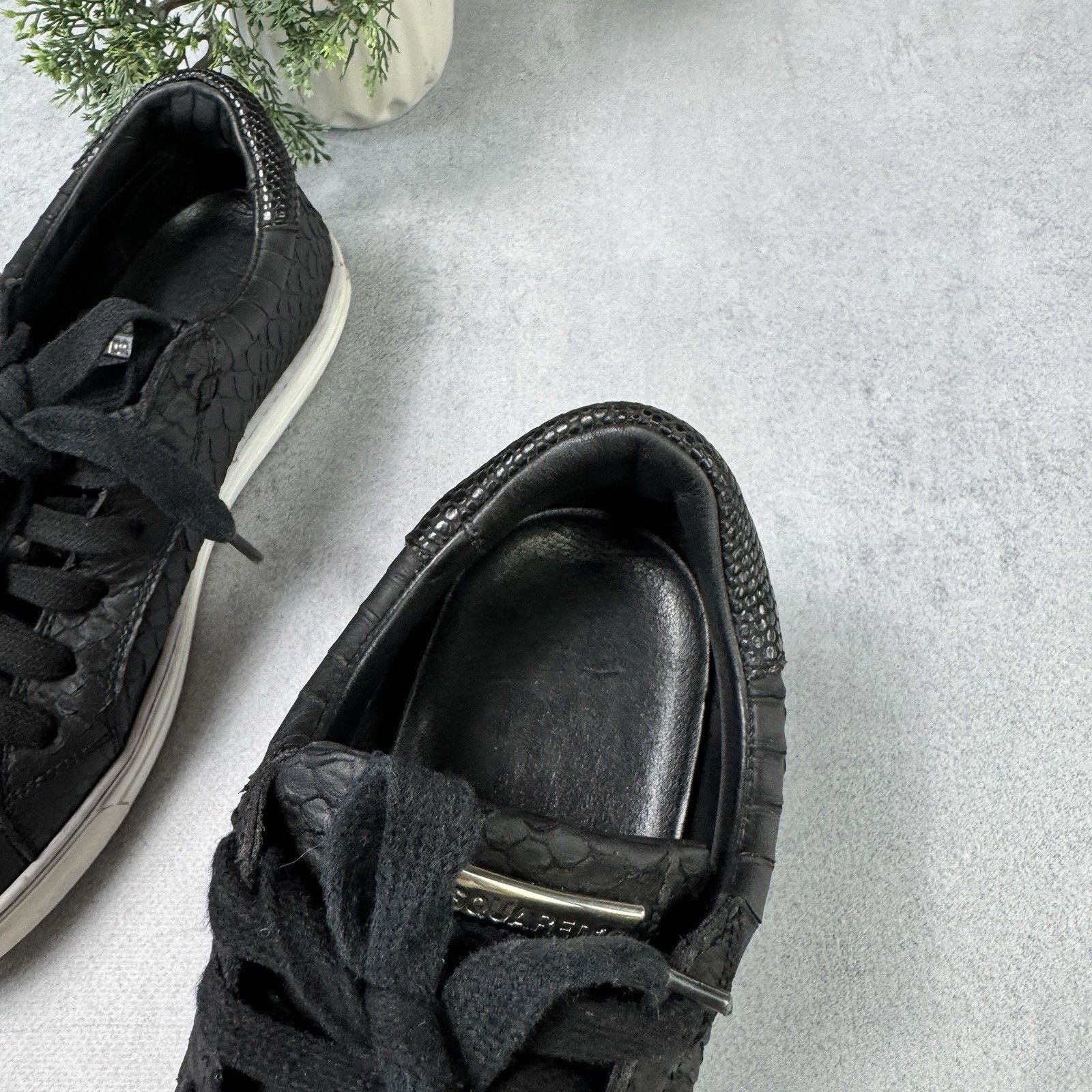 Dsquared2 DSQUARED2 Python Textured Sneakers Black Tennis Size 40 US 7 Size US 7 / EU 40 - 20 Thumbnail