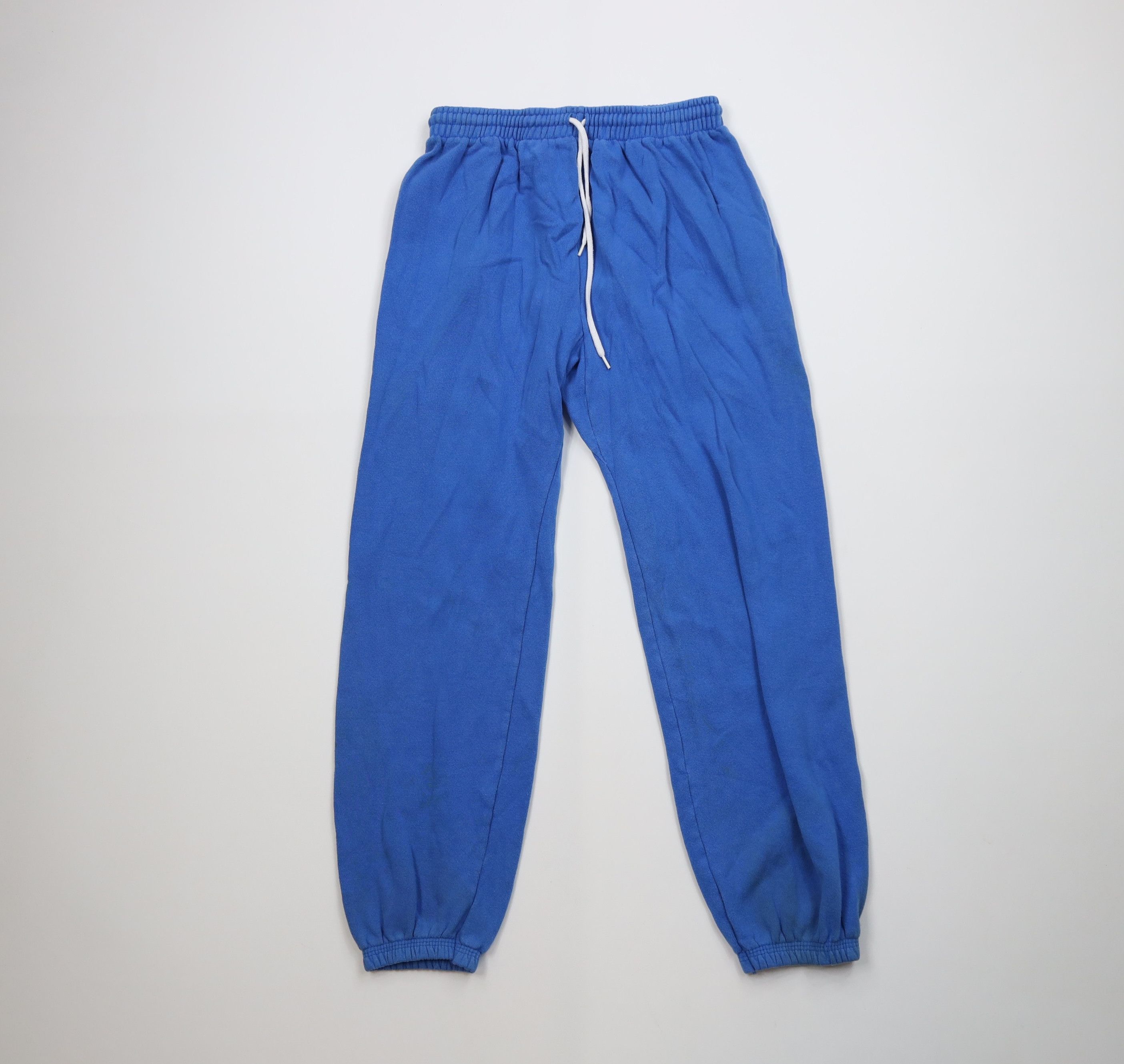 Hanes Vintage 80s 90s Hanes Sweatpants Joggers Royal Blue USA Size US 32 / EU 48 - 1 Thumbnail