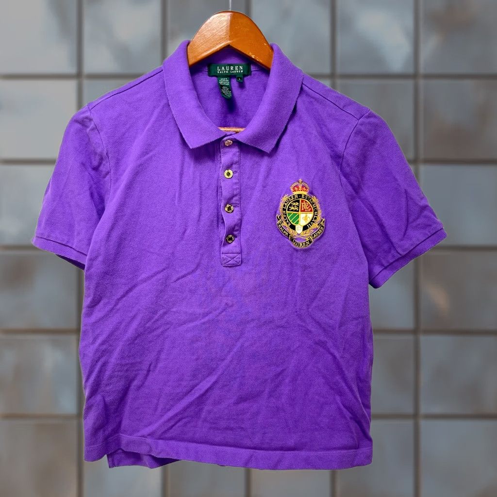 Ralph Lauren VINTAGE Lauren Ralph Lauren Crest Shirt Women L Polo Size L / US 10 / IT 46 - 1 Thumbnail