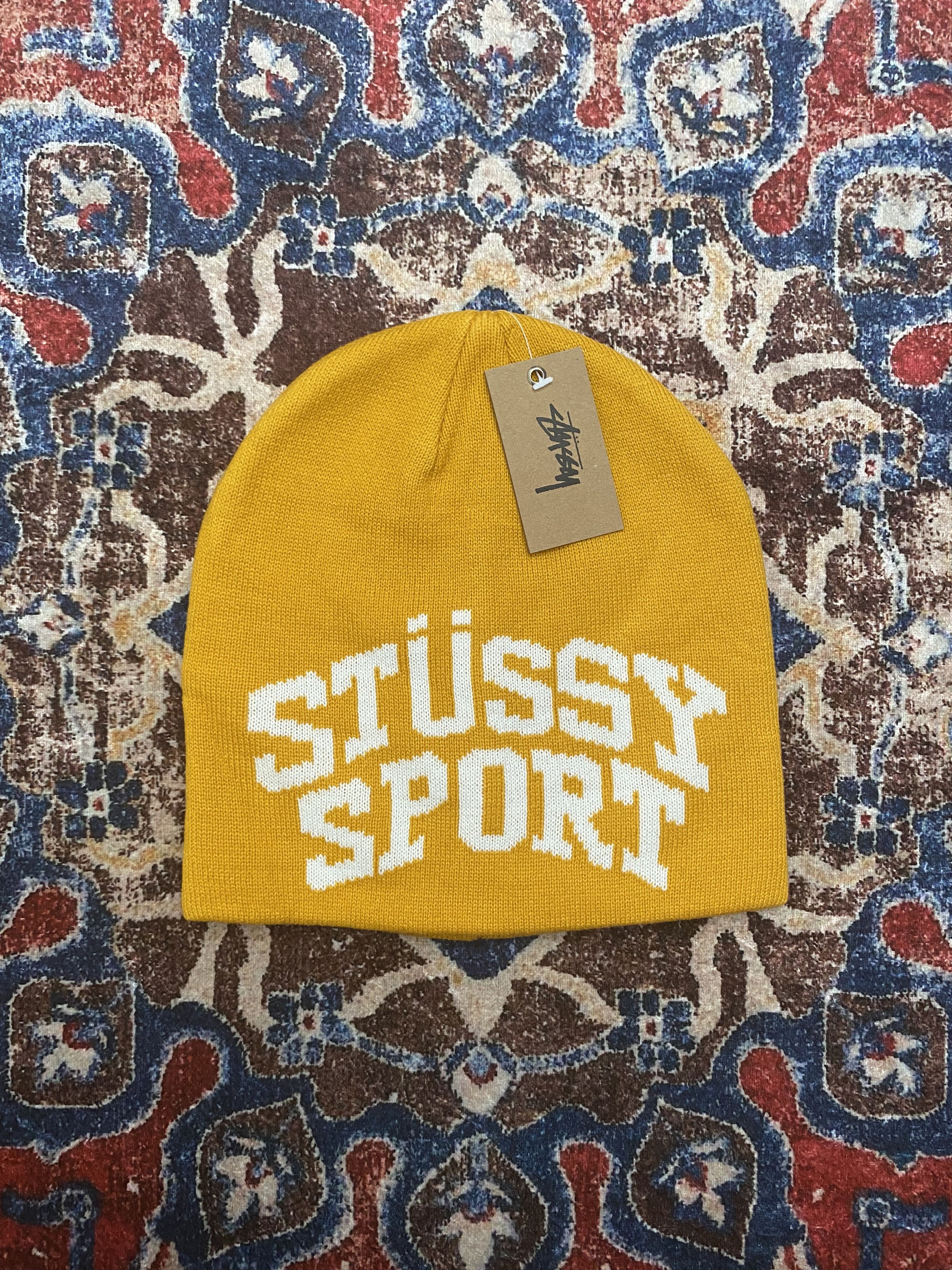 Stussy Stussy Sport Jacquard Skullcap - Yellow Size ONE SIZE - 1 Thumbnail