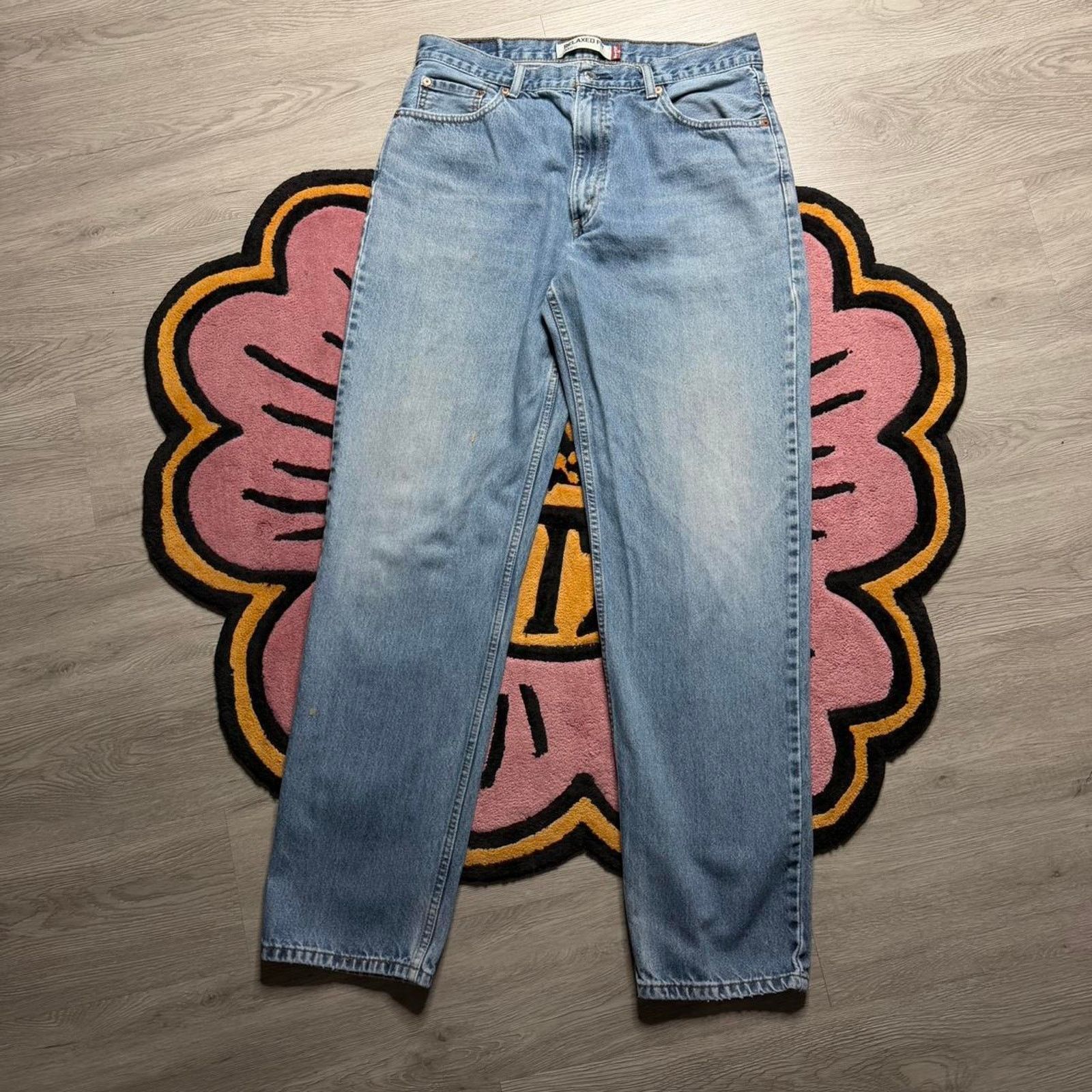 Levi's × Vintage Vintage Y2K Levi’s Strauss 550 Relaxed Straight Denim Jeans Size US 36 / EU 52 - 1 Thumbnail
