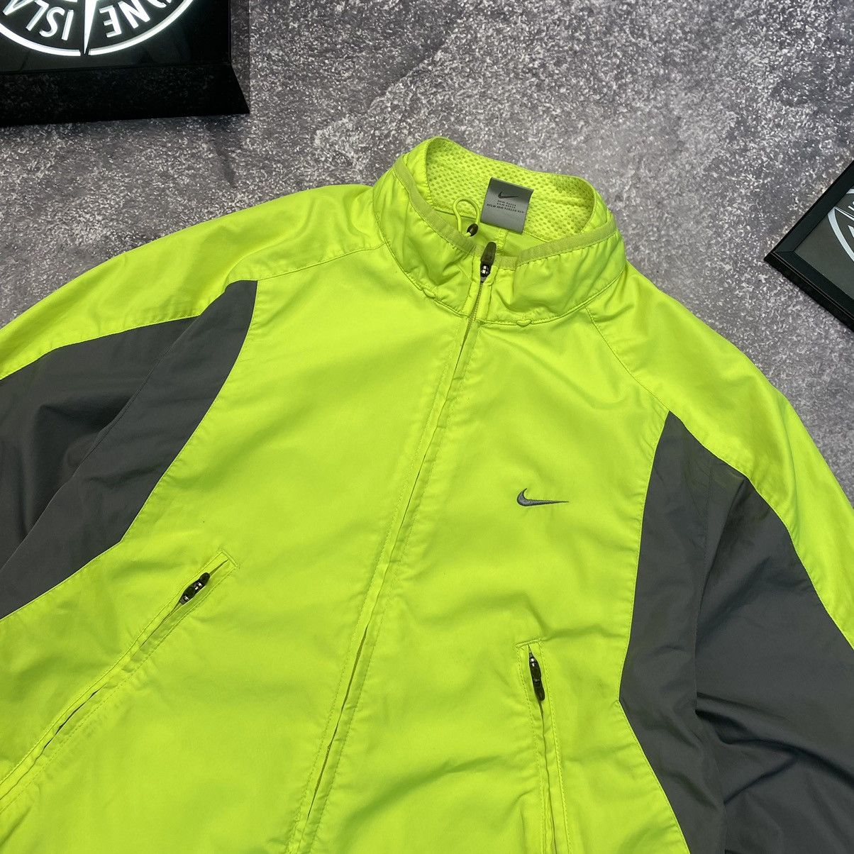 Other Vintage Nike Small Swoosh Drill Nylon light jacket Size US M / EU 48-50 / 2 - 2 Thumbnail