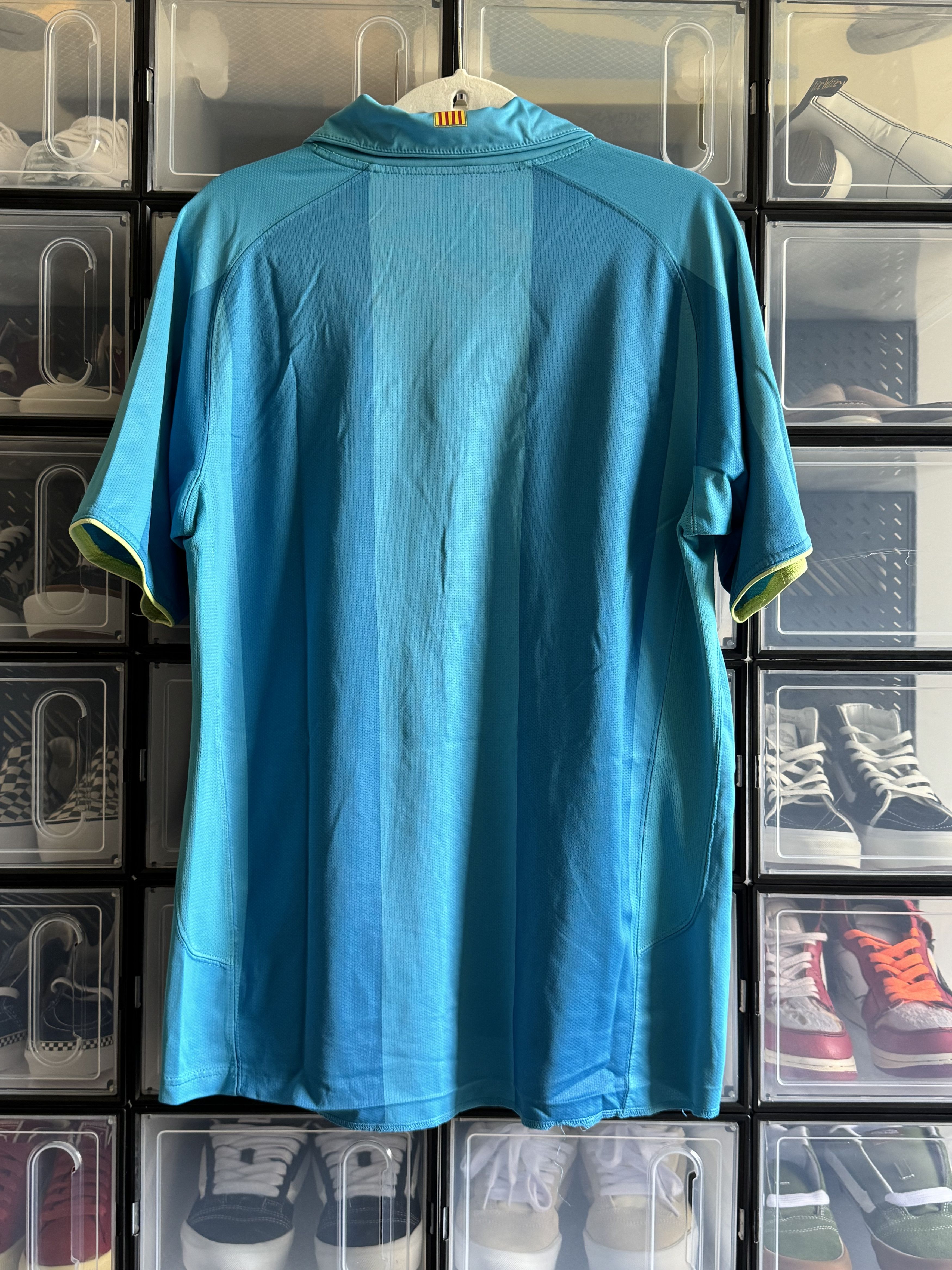 Nike T-shirt Barcelona Away Football Shirt Jersey 2007 2008 Nike Size US L / EU 52-54 / 3 - 11 Thumbnail