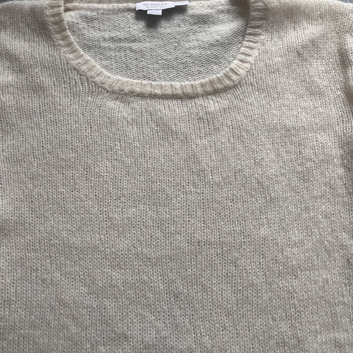 Sunspel Sunspel Alpaca Merino Wool Blend Cream Jumper Size L / US 10 / IT 46 - 3 Thumbnail