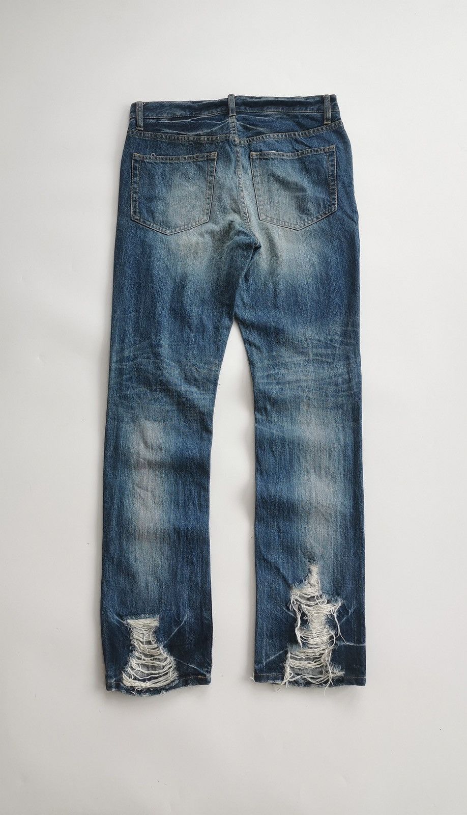 PPFM Thrashed PPFM Boro Distressed Denim Jeans Size US 31 - 9 Thumbnail