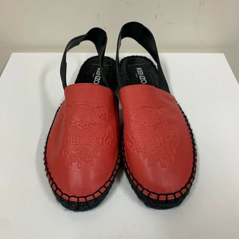 Kenzo Kenzo Red Tiger Head Slingback Shoes-2506 Size US 7 / IT 37 - 2 Thumbnail