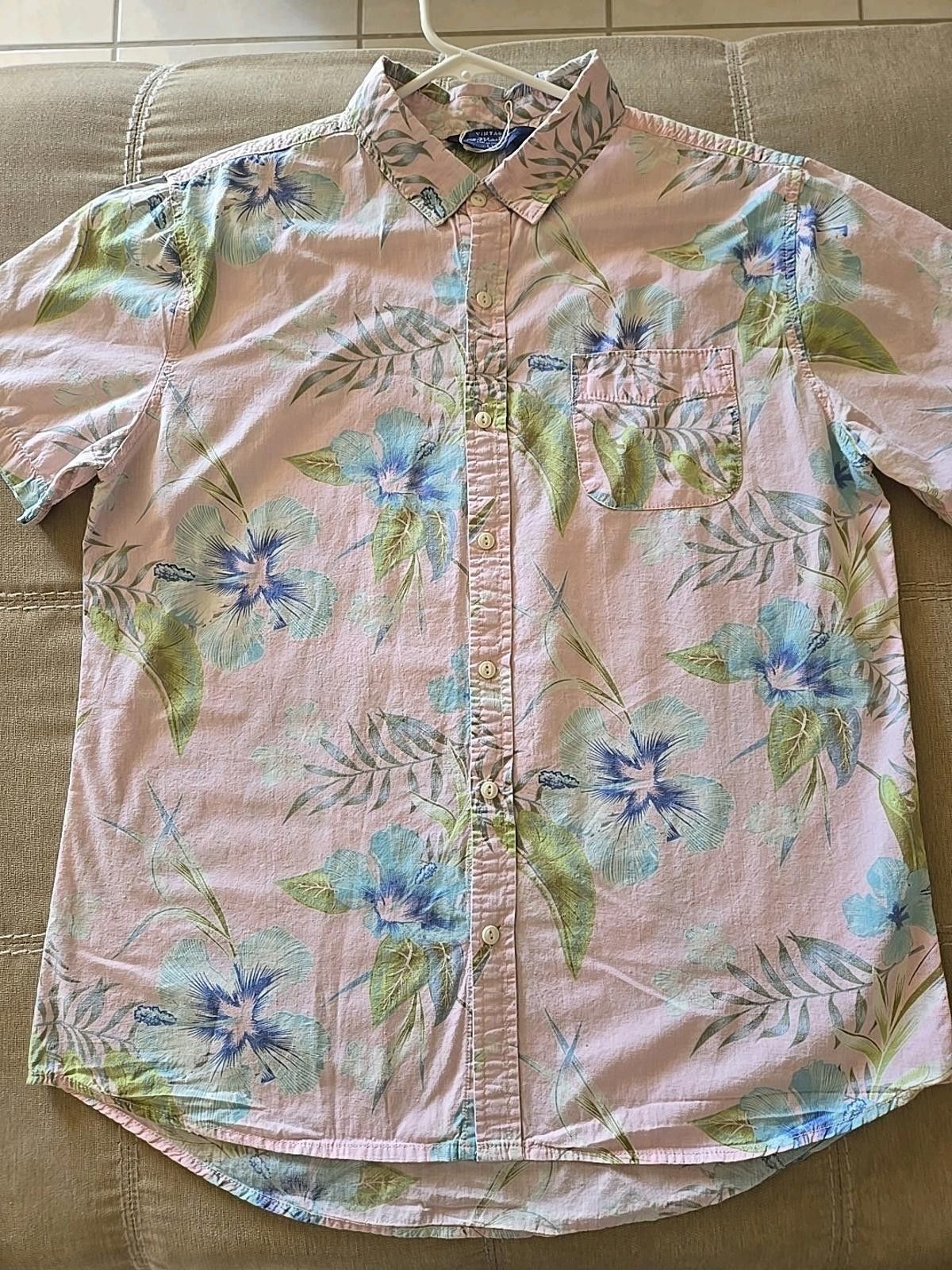 Other Vtg Mens L Cotton On Pink Floral Short Sleeve Hawaiian Shirt Size US L / EU 52-54 / 3 - 2 Thumbnail