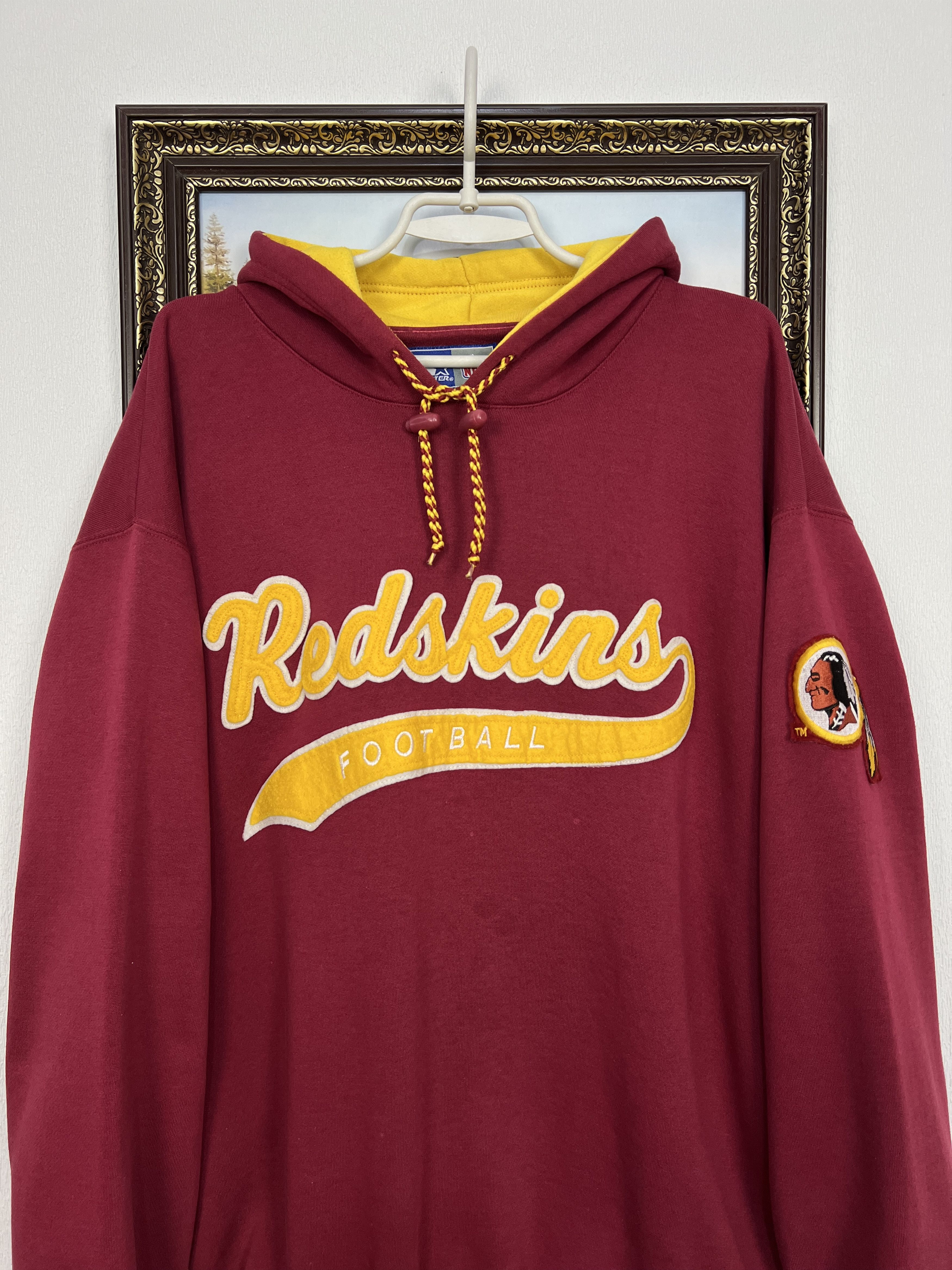 Starter Vintage 90's Starter Redskins Commanders Hoodie Mens NFL Size US L / EU 52-54 / 3 - 2 Thumbnail
