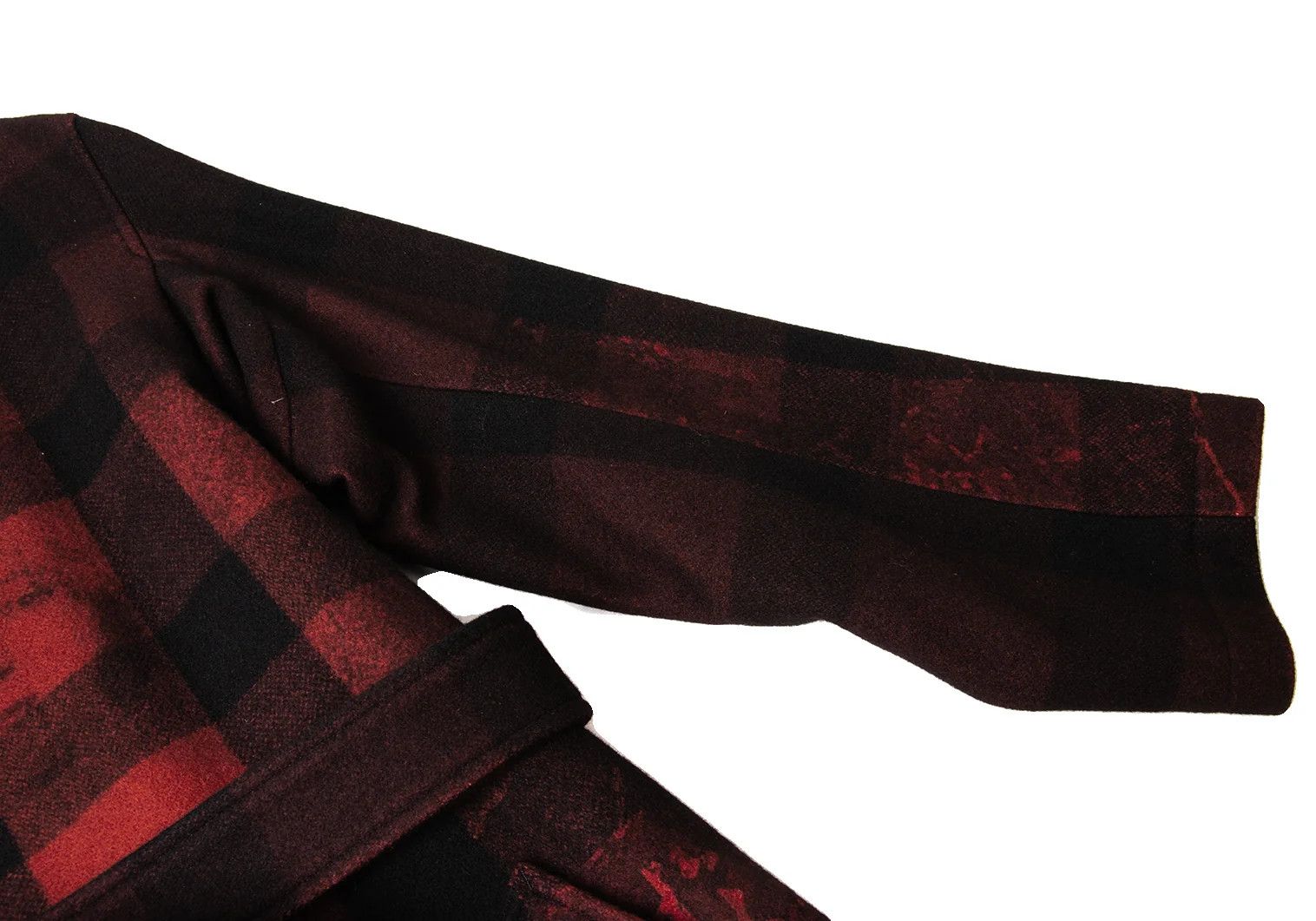 Yohji Yamamoto Yohji Yamamoto Stand Collar Coat Black Red Size US S / EU 44-46 / 1 - 6 Thumbnail