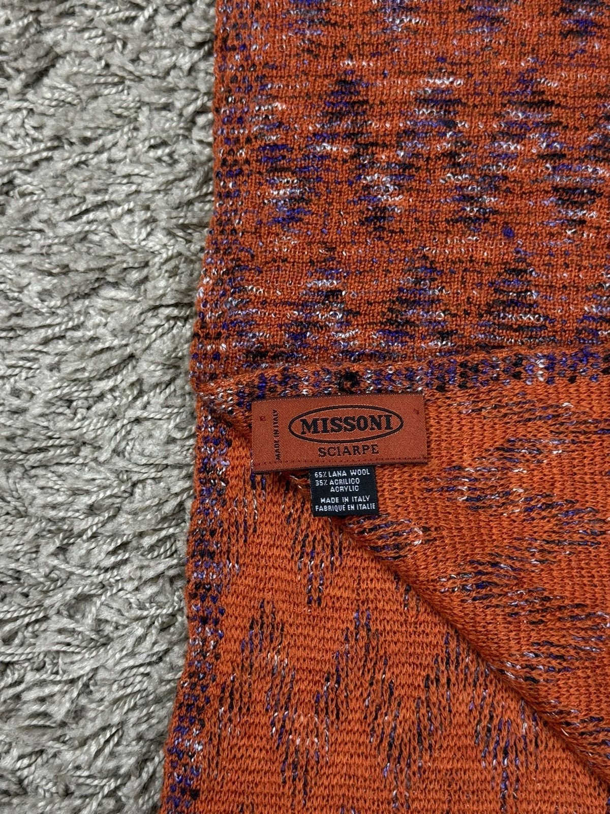 Missoni Vintage rare wool scarf Missoni y2k original luxury item Size ONE SIZE - 2 Thumbnail