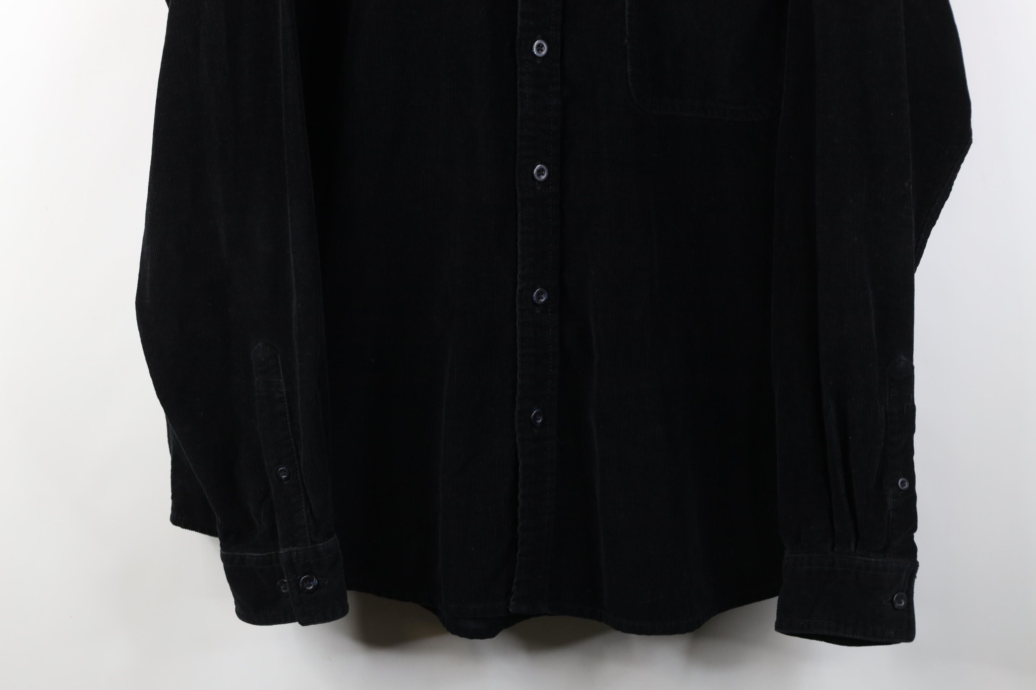 Eddie Bauer Vintage 90s Y2K Eddie Bauer Collared Button Down Shirt Black Size US XL / EU 56 / 4 - 3 Thumbnail