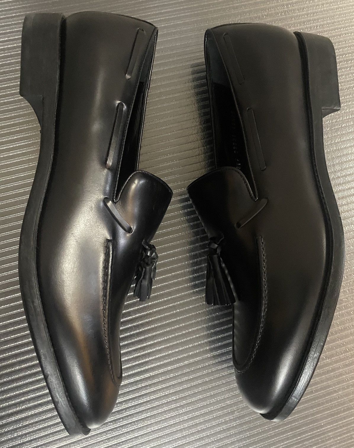 Salvatore Ferragamo Ferragamo 🇮🇹 black calf Sasha tassel loafer 10.5 EE NEW Size US 10.5 / EU 43-44 - 3 Thumbnail