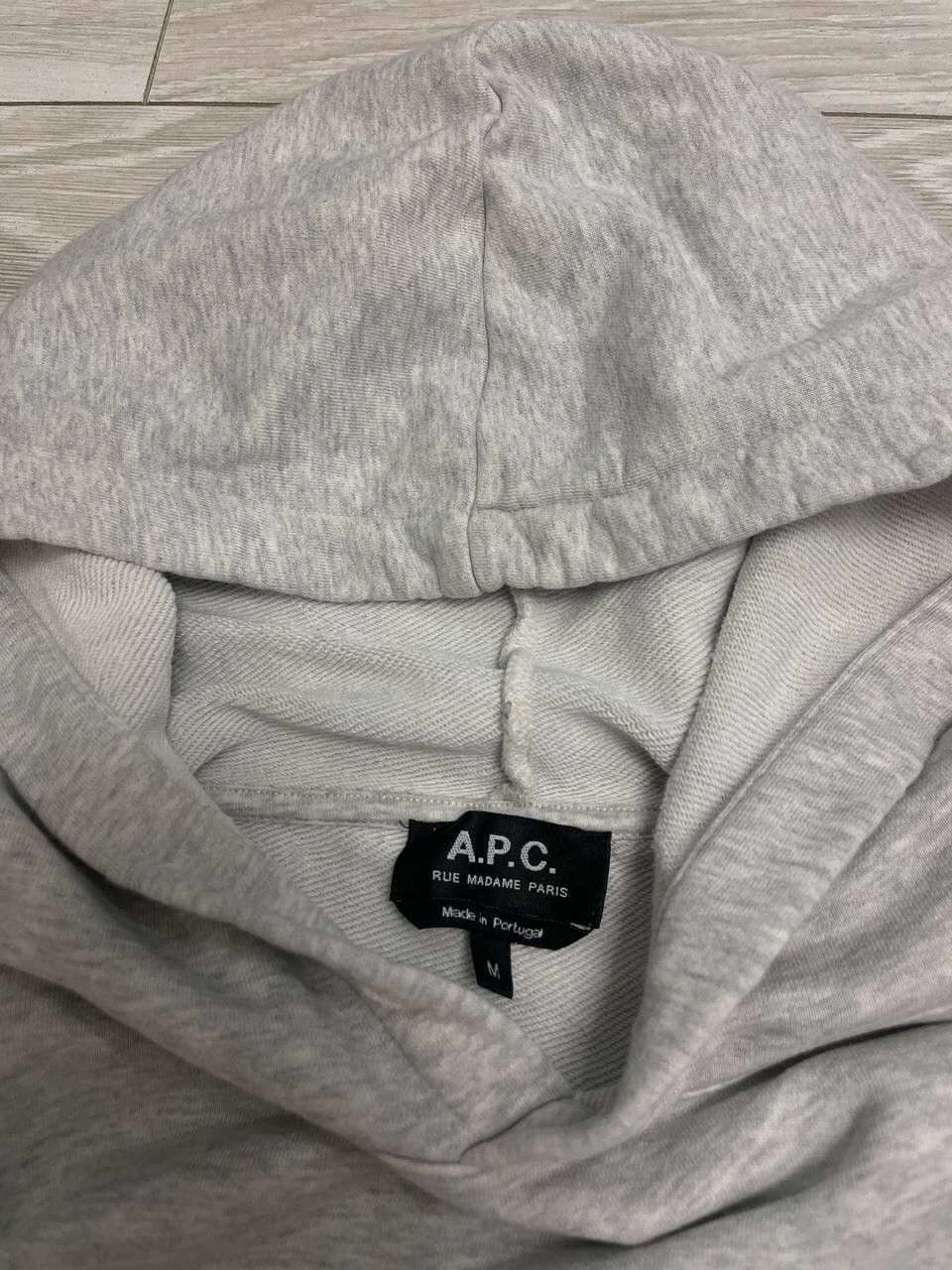 A.P.C. × Vintage A.P.C Basic Logo Grey Hoodie Y2K Size US M / EU 48-50 / 2 - 3 Thumbnail
