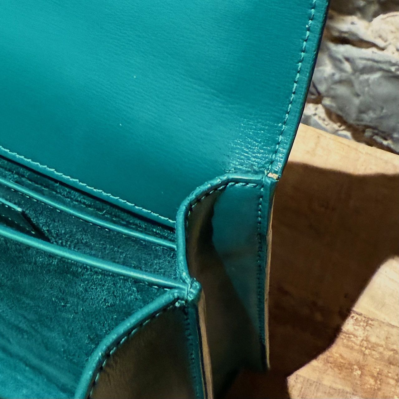 Yves Saint Laurent Saint Laurent Green Smooth Leather Medium Sunset Bag Size ONE SIZE - 12 Thumbnail