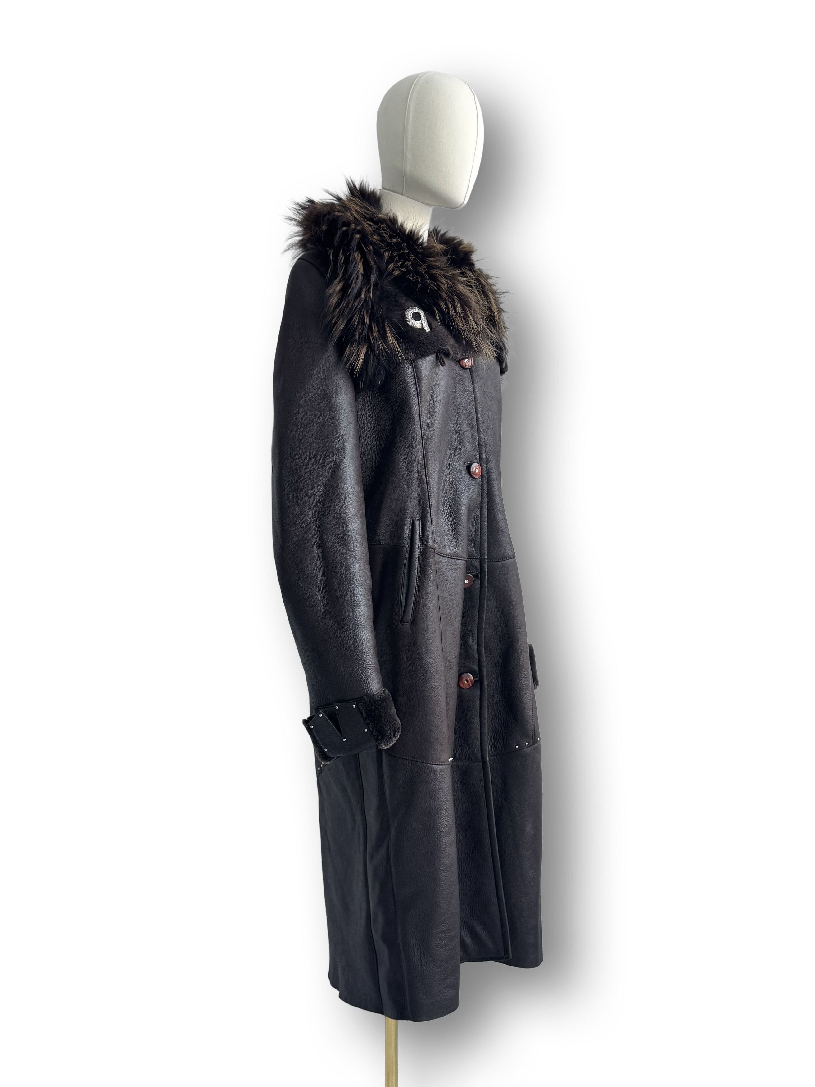 Y2K Real Sheepskin Coat(V351)