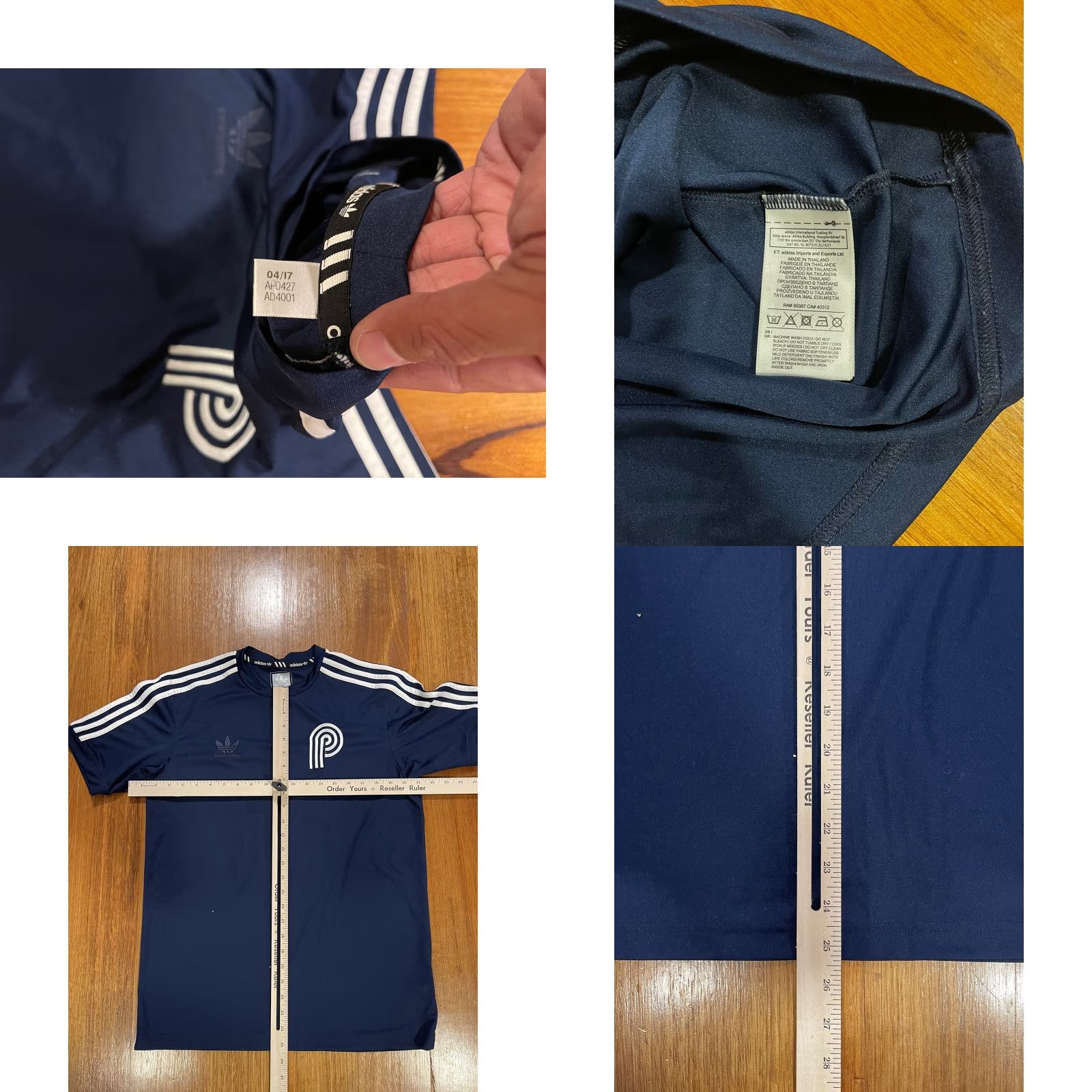 Adidas adidas Soccer Jersey Mens M Skateboarding Premier 2016 Capsule Collection Blue Short Sleeve Crew Neck Pullover Breathable Lightweight Quick Dry Size US M / EU 48-50 / 2 - 8 Thumbnail
