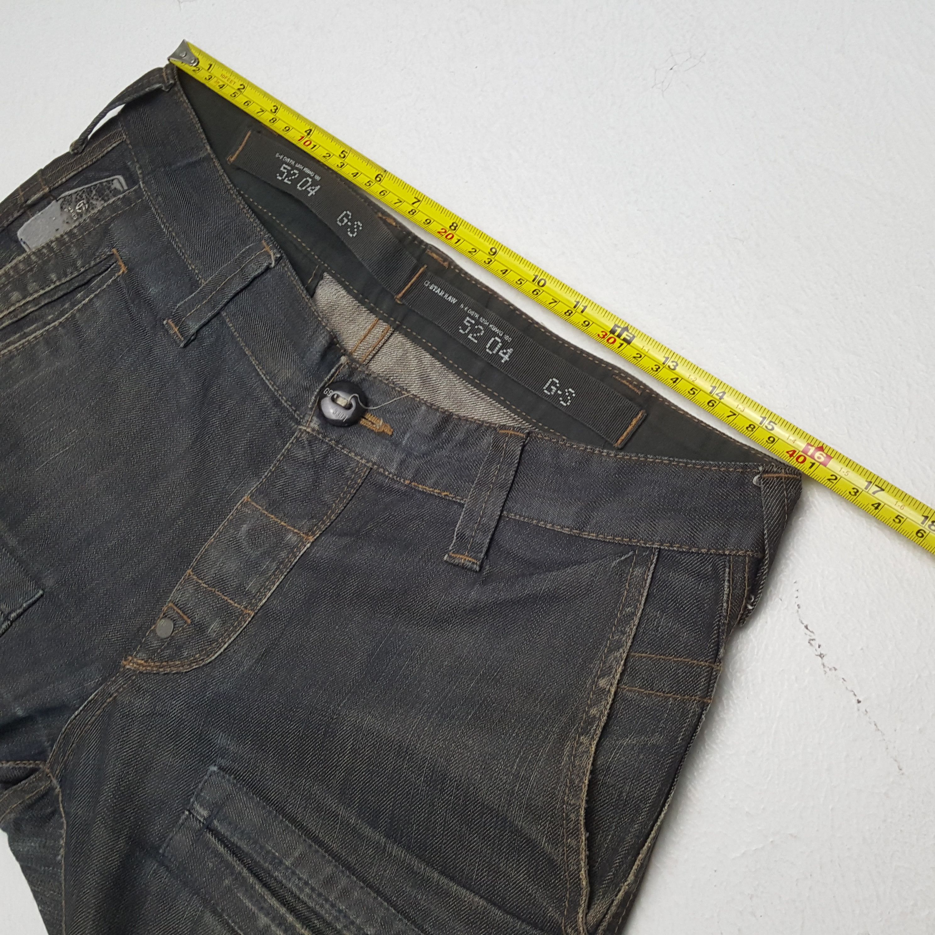 G-Star × Vintage G-STAR RAW Rare Design Fashion Style Jeans Size US 32 / EU 48 - 7 Thumbnail