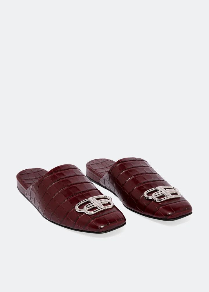 Balenciaga o1srvl11e0326 Cosy BB Mules in Burgundy Size US 9 / IT 39 - 2 Thumbnail