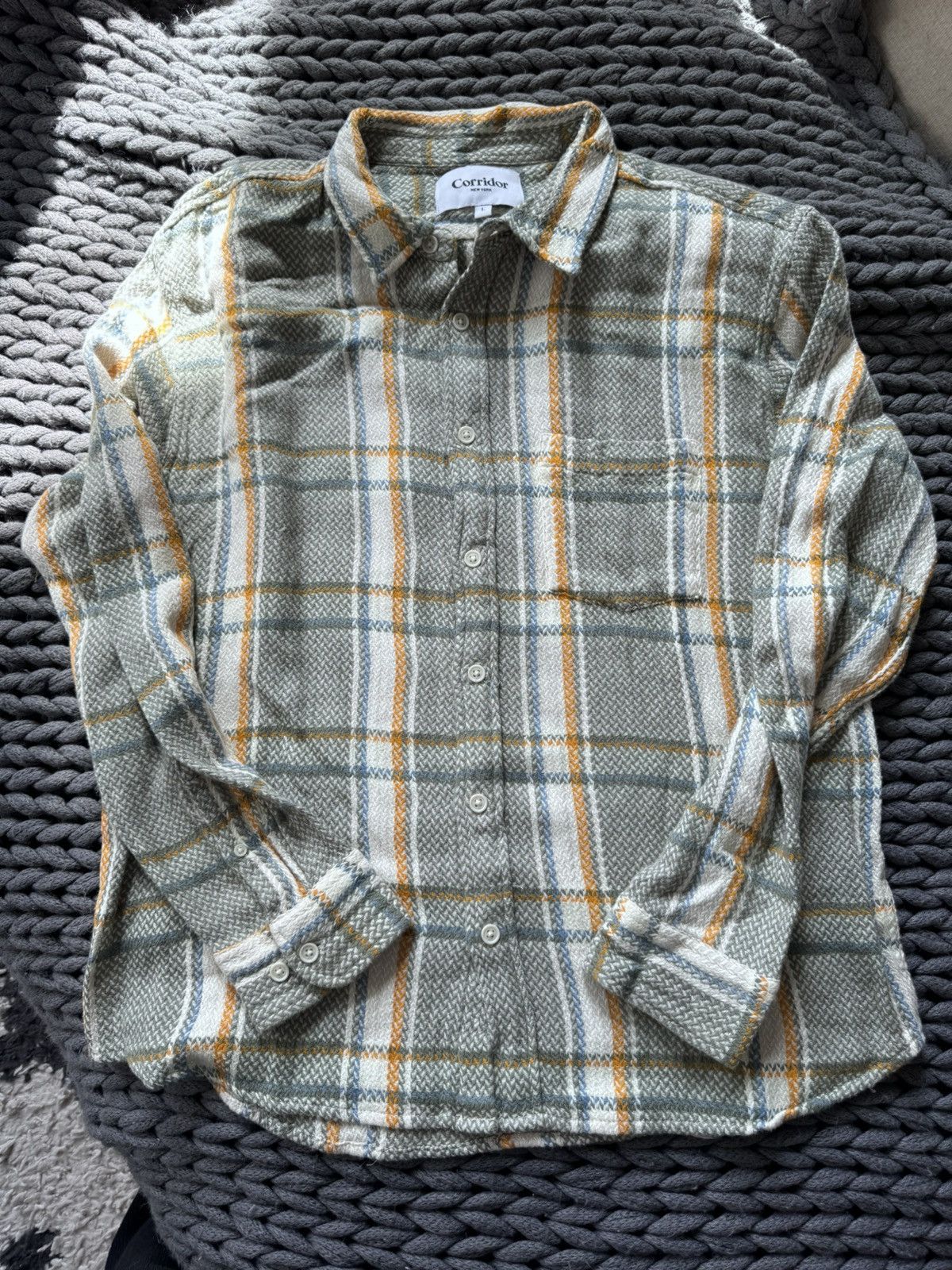 Corridor Corridor NYC Long Sleeve Linen/Cotton Shirt Size US L / EU 52-54 / 3 - 1 Thumbnail