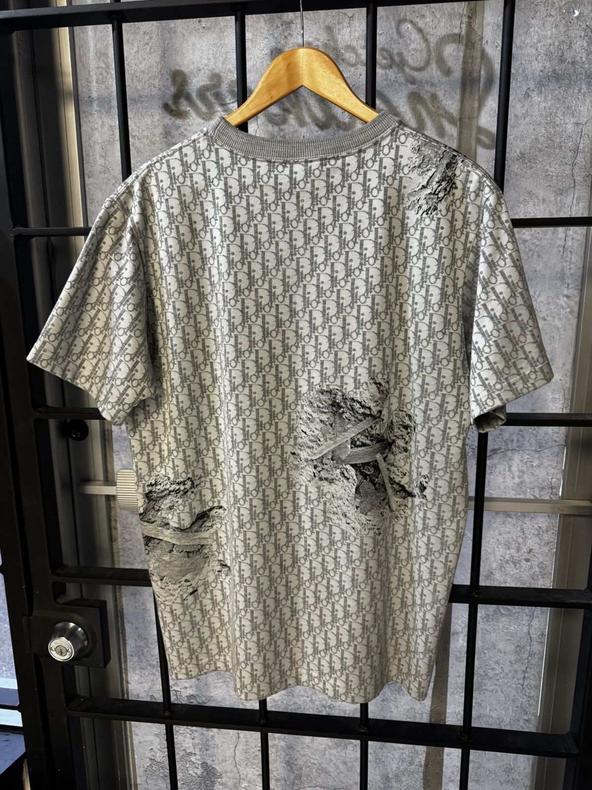 Dior Dior x Daniel Arsham Eroded Oblique Jacquard T-Shirt Size US L / EU 52-54 / 3 - 8 Thumbnail