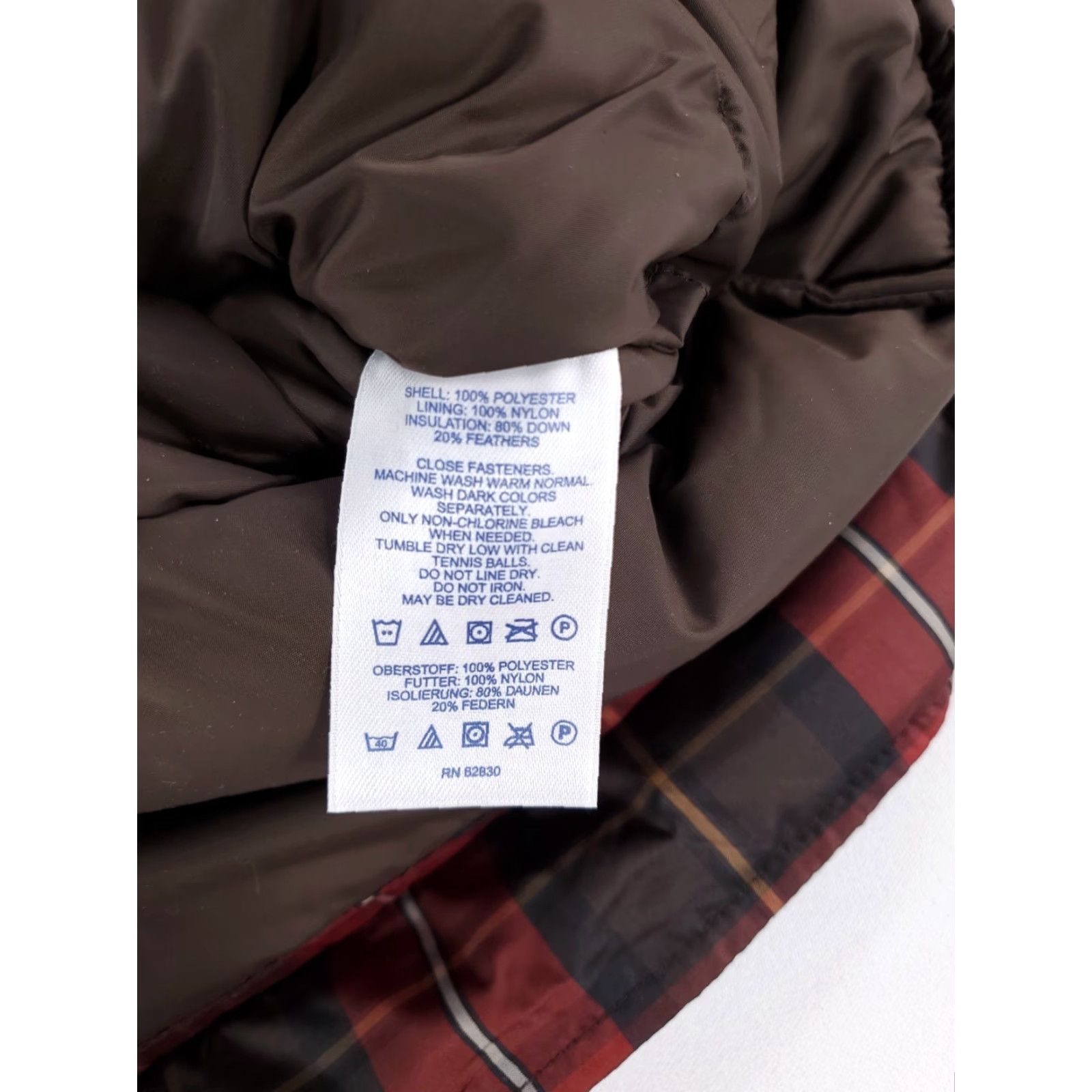 Lands' End Lands' End Full Snap Vest Jacket Goose Down Plaid Mens XL Multicolor Puffer Jacket Size US XL / EU 56 / 4 - 3 Thumbnail