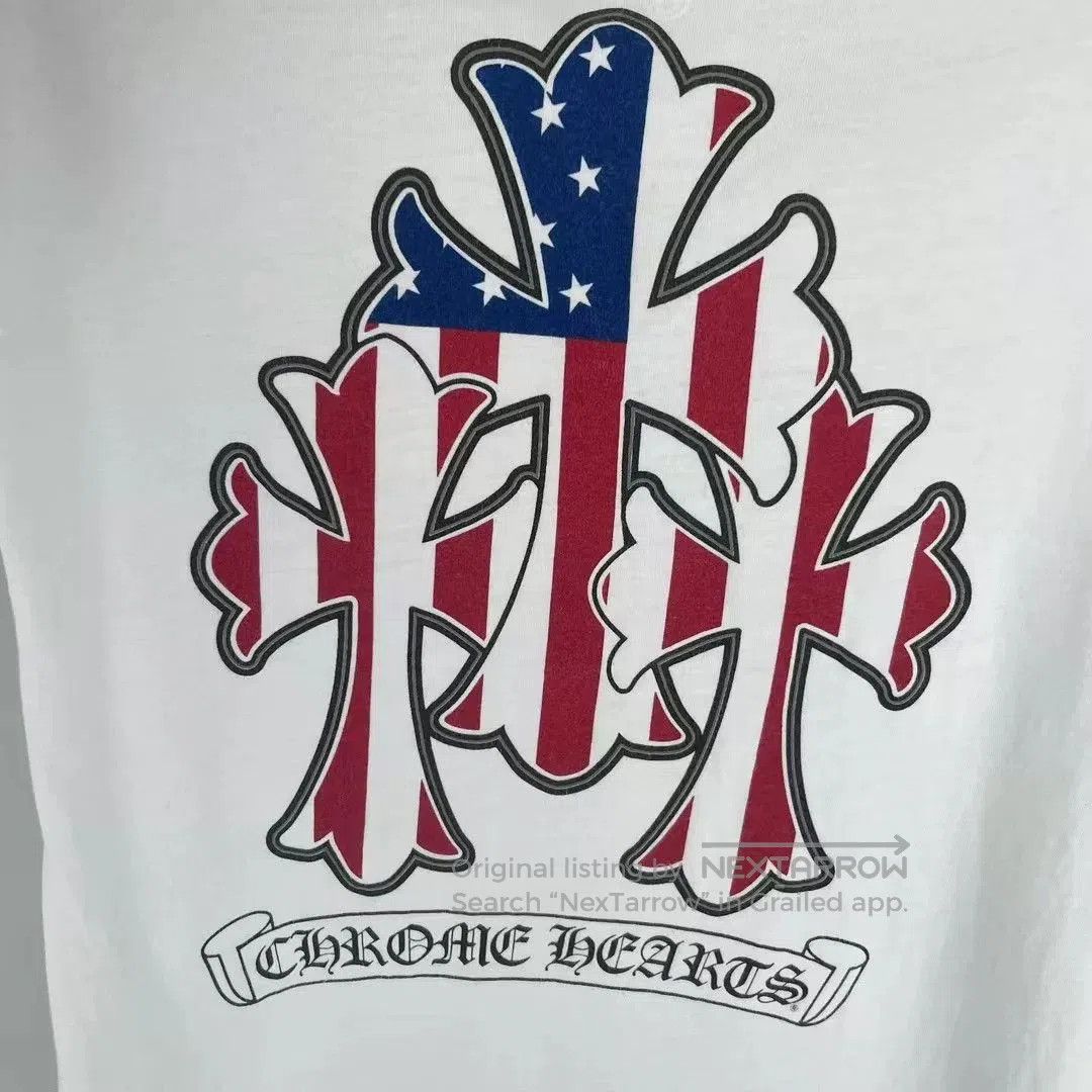 Chrome Hearts Chrome Hearts White Cross Scroll Short Sleeve. Size US S / EU 44-46 / 1 - 3 Thumbnail