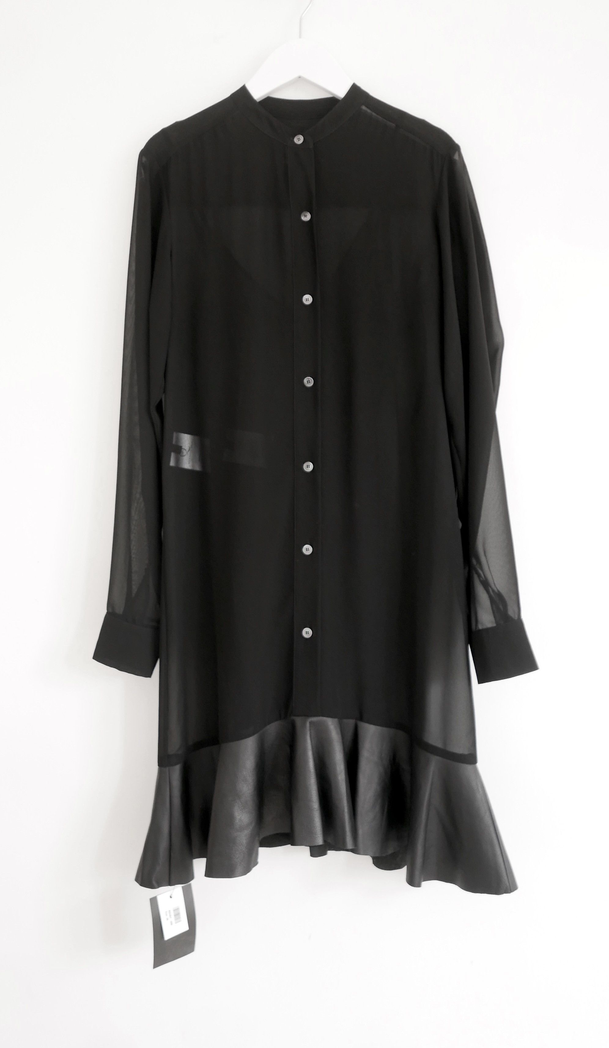 McQ Alexander McQueen McQ Alexander McQueen Leather Skirt Shirt Dress Size XS / US 0-2 / IT 36-38 - 1 Thumbnail