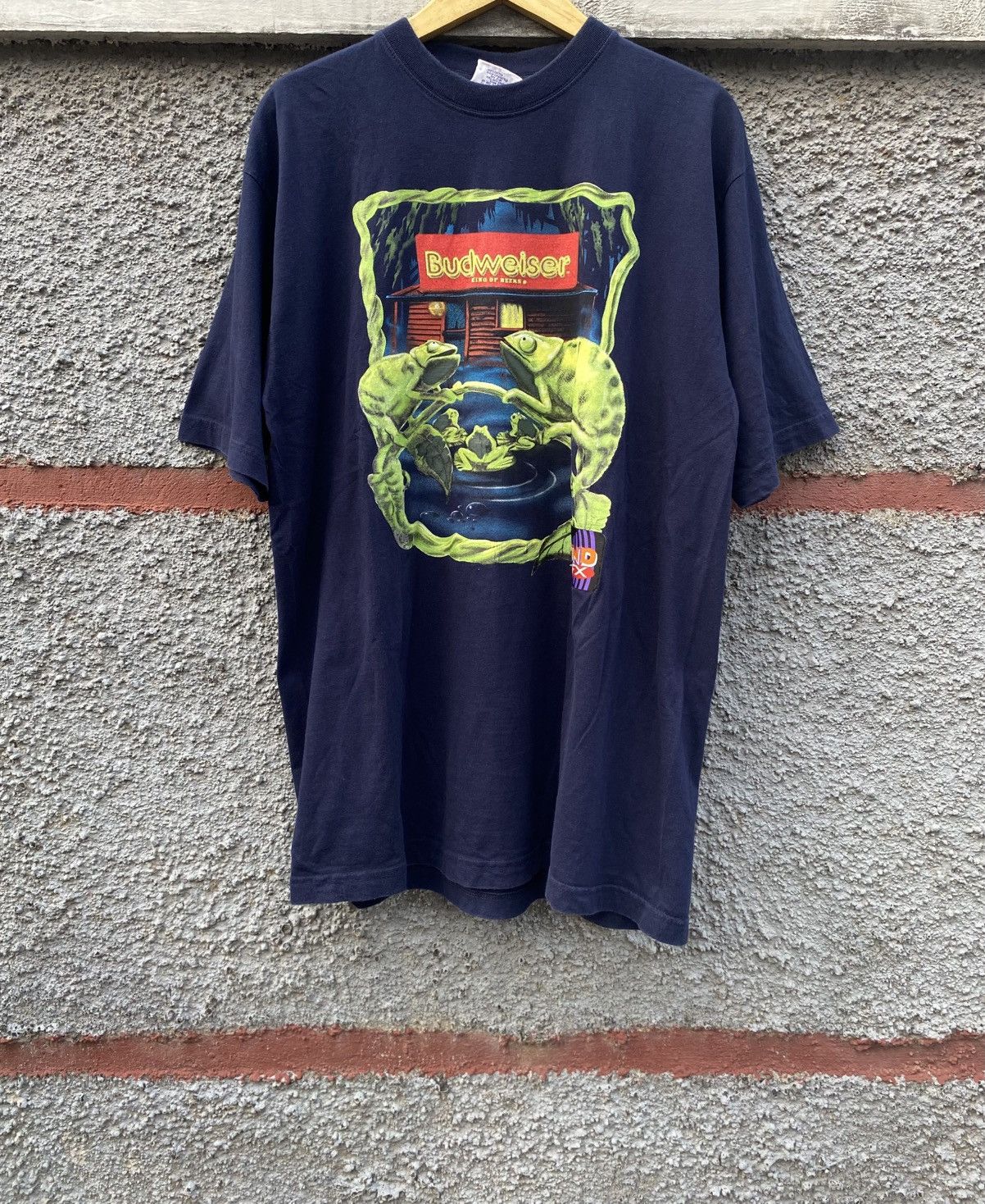 Vintage Vintage 90s Budweiser Chameleon Beer Graphic by Blue Thunder Size US XL / EU 56 / 4 - 1 Thumbnail