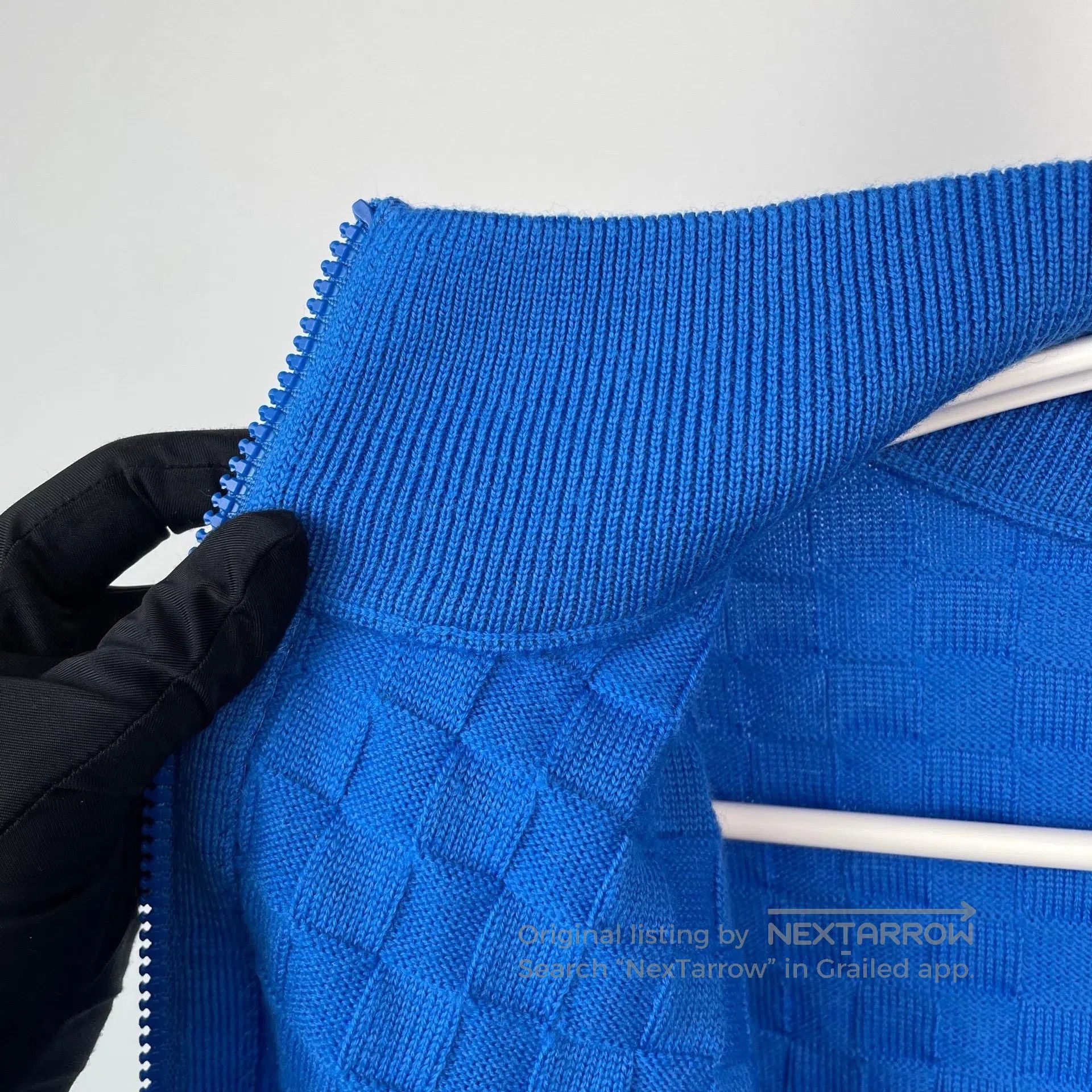 Louis Vuitton Louis Vuitton Gem Blue Check Knit Jacket| Size US M / EU 48-50 / 2 - 5 Thumbnail