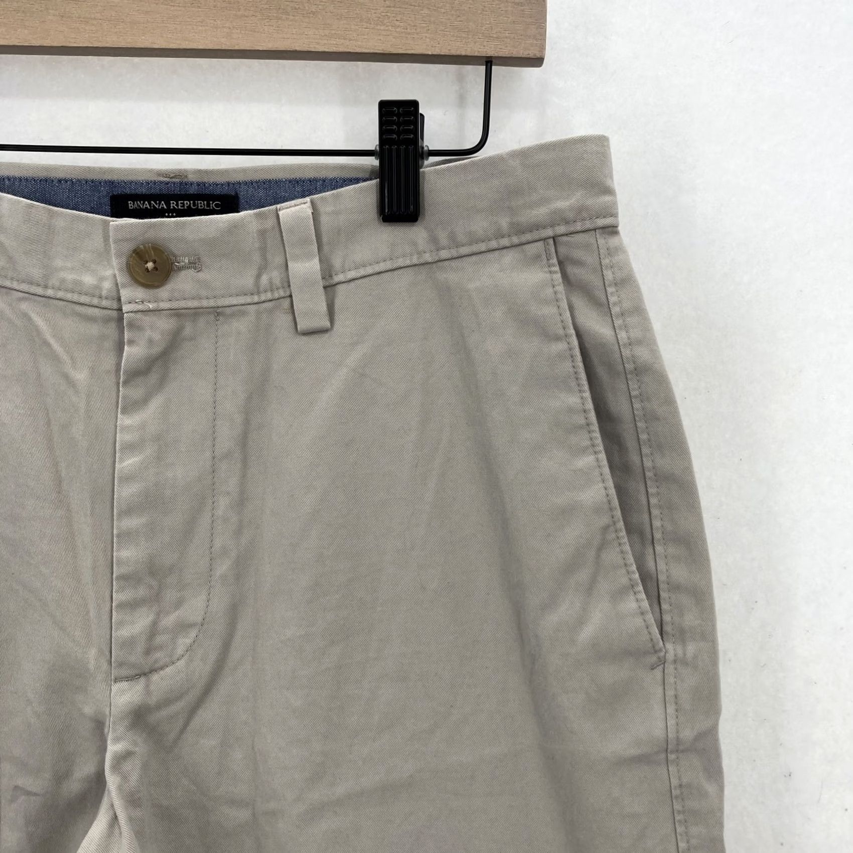 Banana Republic VINTAGE: Ban ana Republic Emerson Shorts Mens 30 Chino Flat Front Casual 513 Preppy NWT Size US 30 / EU 46 - 2 Thumbnail