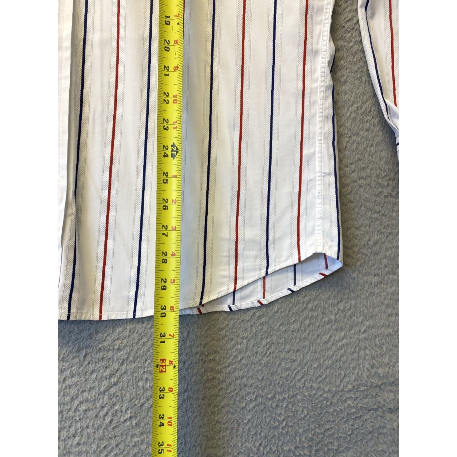 Faconnable VINTAGE Façonnable Men’s White Striped Cotton Button-Down Shirt L USA Casual Formal Size US L / EU 52-54 / 3 - 6 Thumbnail