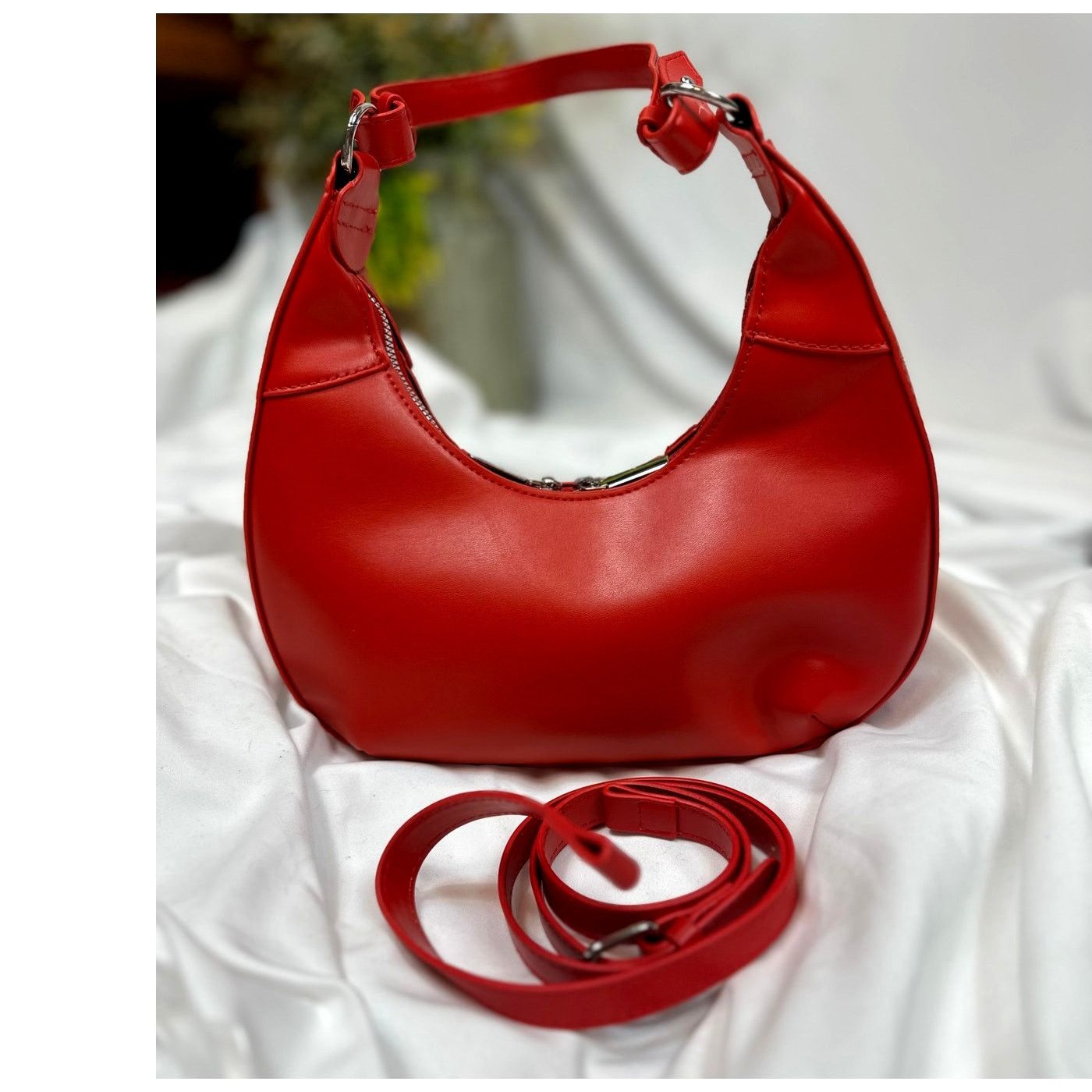 Other 8 Other Reasons Delphine Double Buckle Shoulder bag Red Size ONE SIZE - 10 Thumbnail