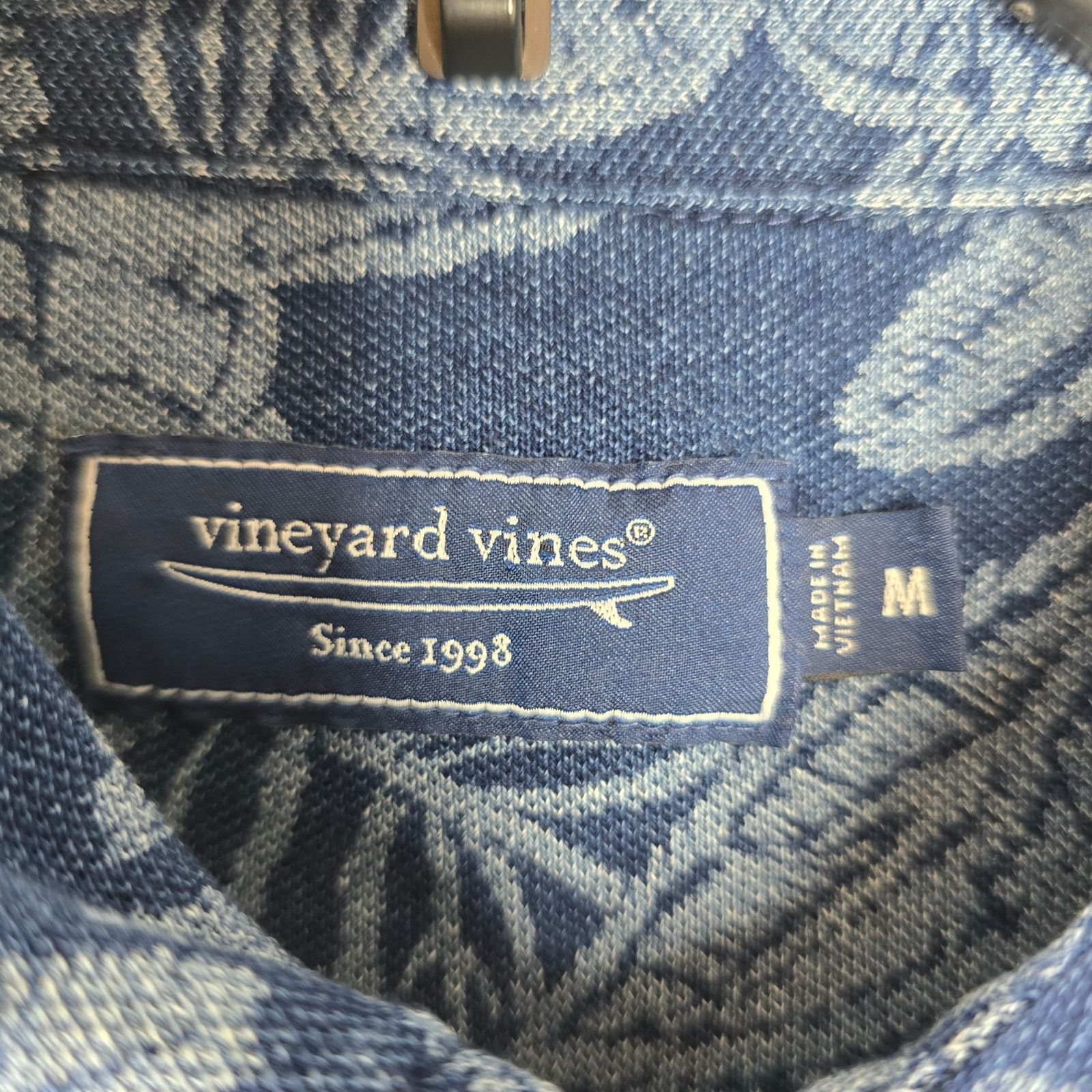 Vineyard Vines Vineyard Vines Men's Blue Floral Short Sleeve Shirt Medium Size US M / EU 48-50 / 2 - 2 Thumbnail