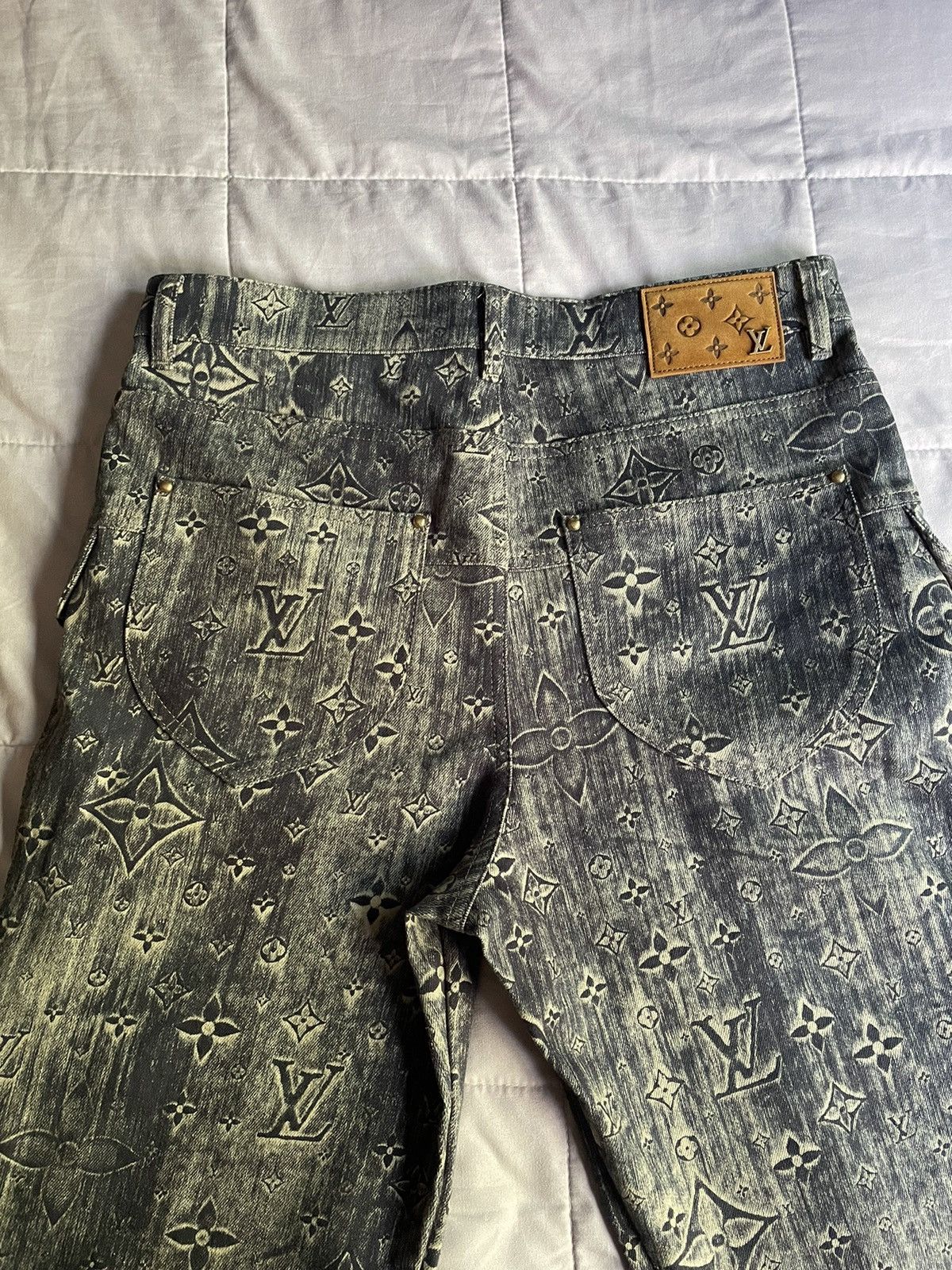 Louis Vuitton Louis Vuitton Monogram Denim Tailored Pants Size US 30 / EU 46 - 7 Thumbnail