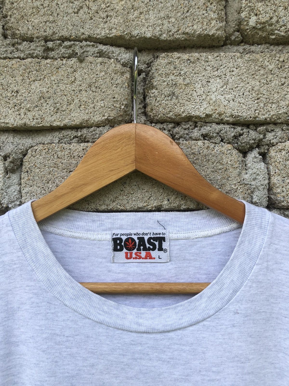 Japanese Brand Vintage BOAST USA MARIJUANA Big Logo Tee Size US XL / EU 56 / 4 - 3 Thumbnail