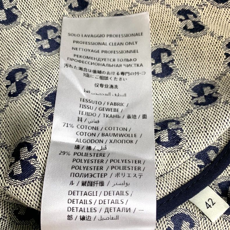 Gucci Gucci Gray logo jacquard full-print cotton casual skirt 250 Size 27" / US 4 / IT 40 - 8 Thumbnail