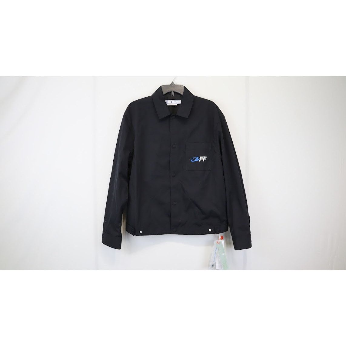 Off-White o1rshd1 Exact Opposite Shirt Jacket in Black/White Size US M / EU 48-50 / 2 - 2 Thumbnail