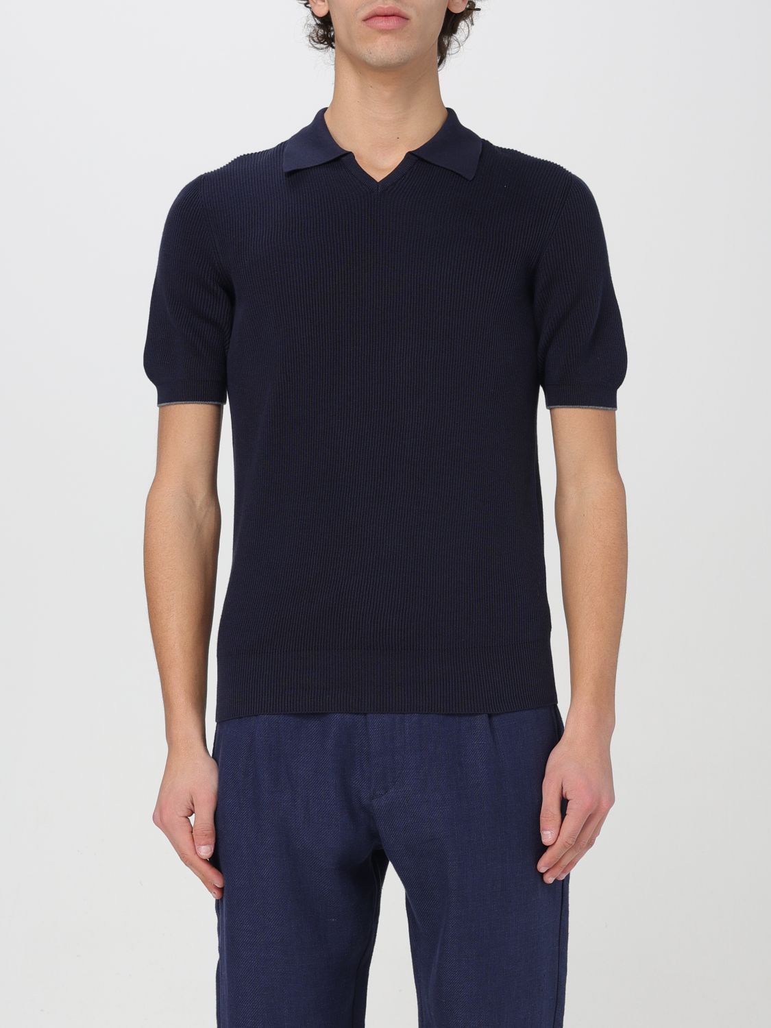 image of Brunello Cucinelli Sweater Men Blue (Size Large)