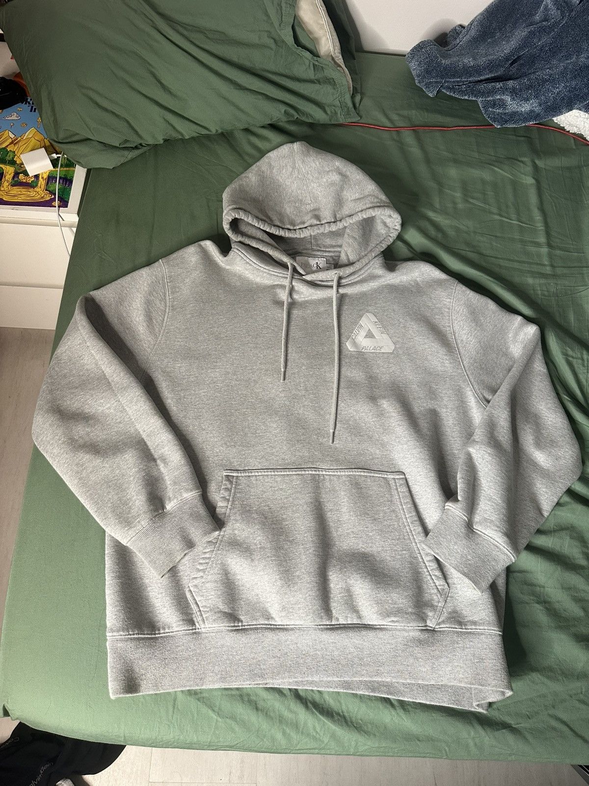 Palace CK1 Tri-Ferg Hood Light Grey Marl