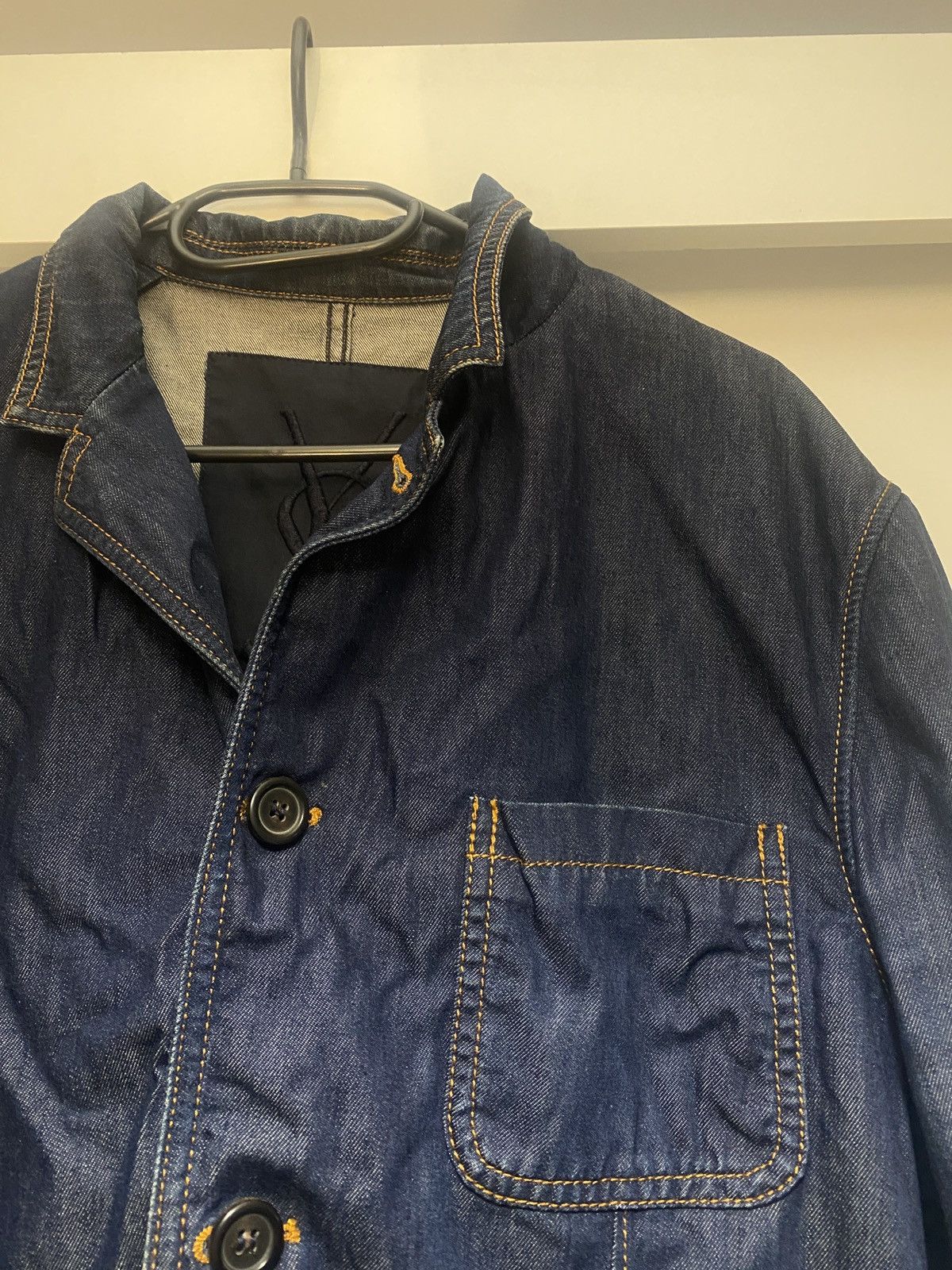 Yves Saint Laurent Yves saint laurent ultra rare jeans denim blazer Size US L / EU 52-54 / 3 - 7 Thumbnail