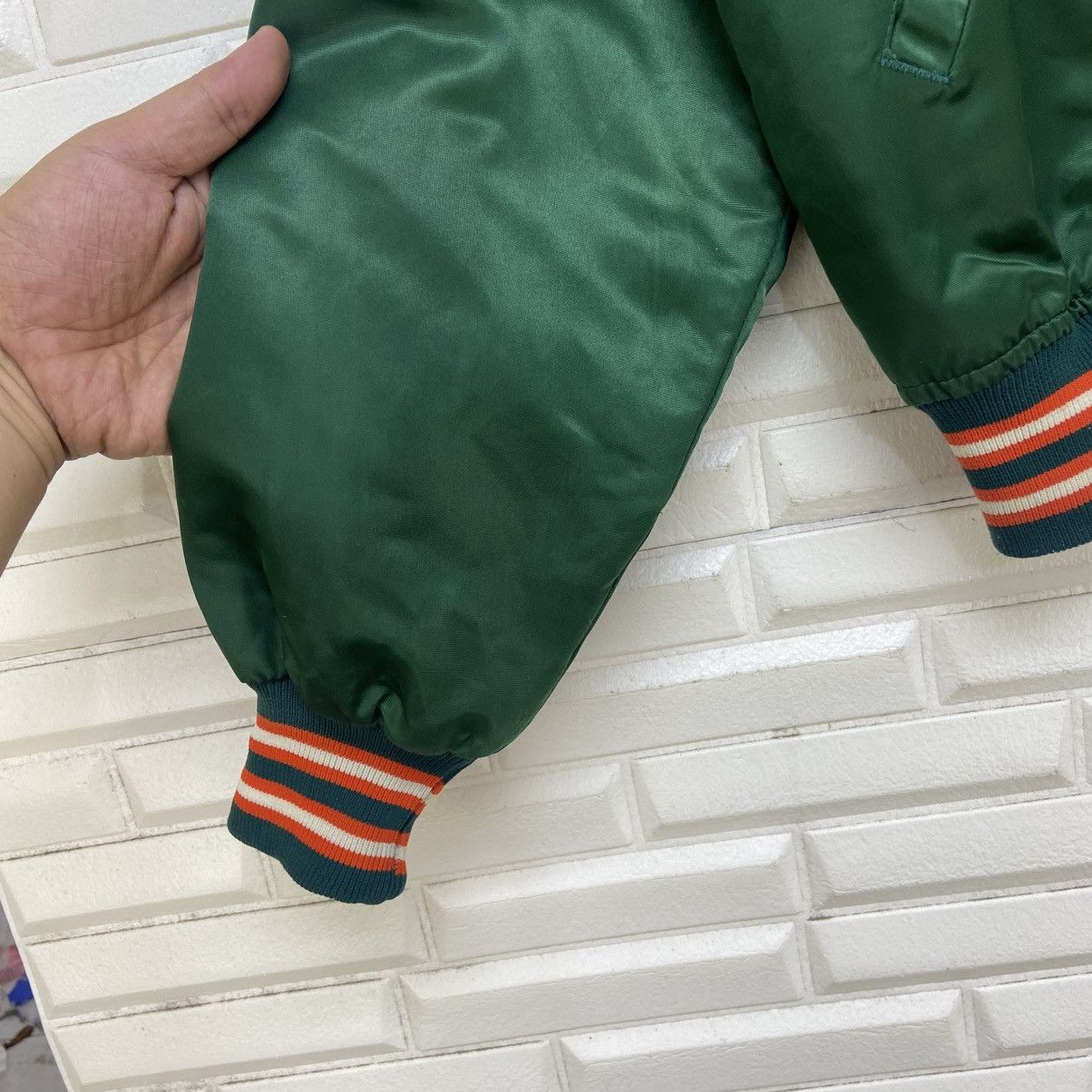 NFL Vintage NFL Hurricanes by Starter Satin Varsity Jacket Size US L / EU 52-54 / 3 - 10 Thumbnail