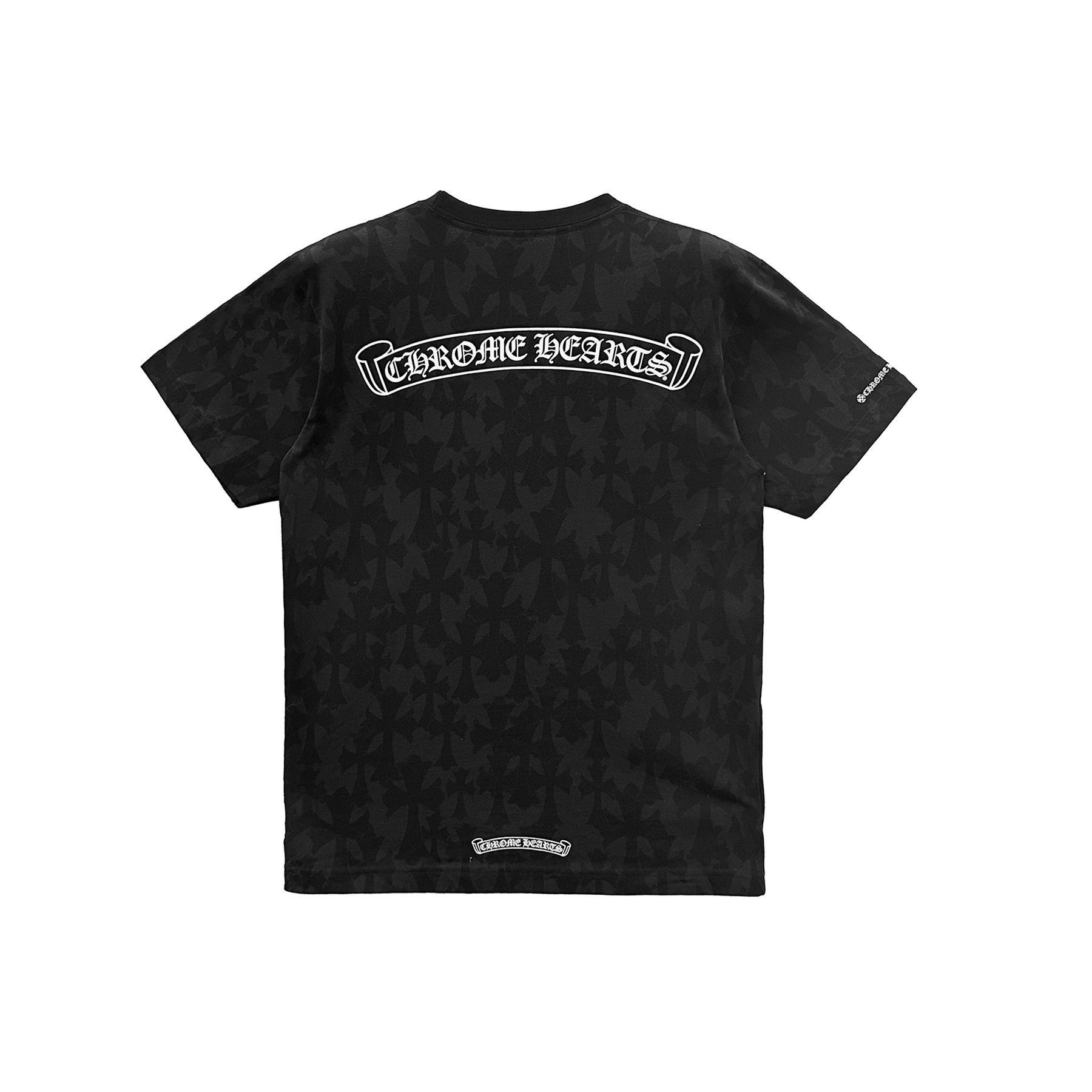 Chrome Hearts Chrome Hearts Black Cross Monogram CH Logo Short Sleeve Tee Size US M / EU 48-50 / 2 - 2 Thumbnail