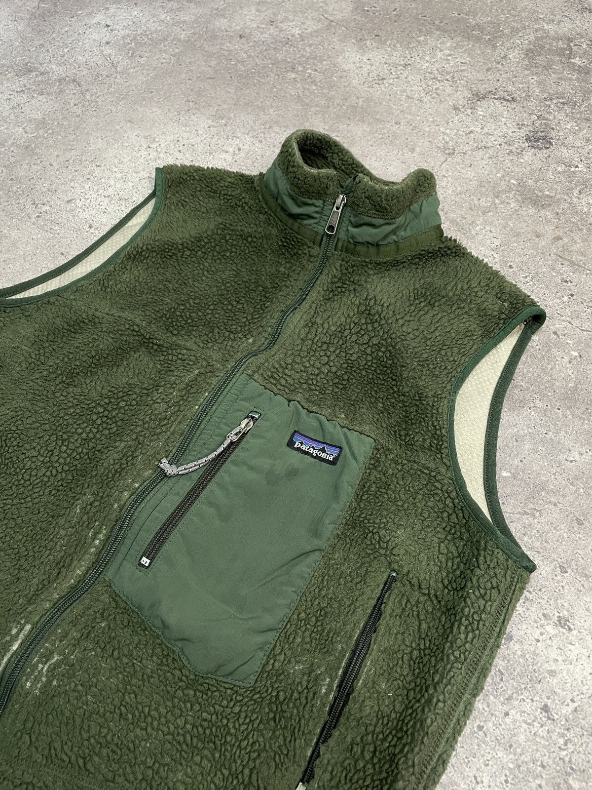 Patagonia × Vintage Vintage Patagonia Teddy Fleece Vest Sherpa y2k Sweatshirt Size US L / EU 52-54 / 3 - 4 Thumbnail