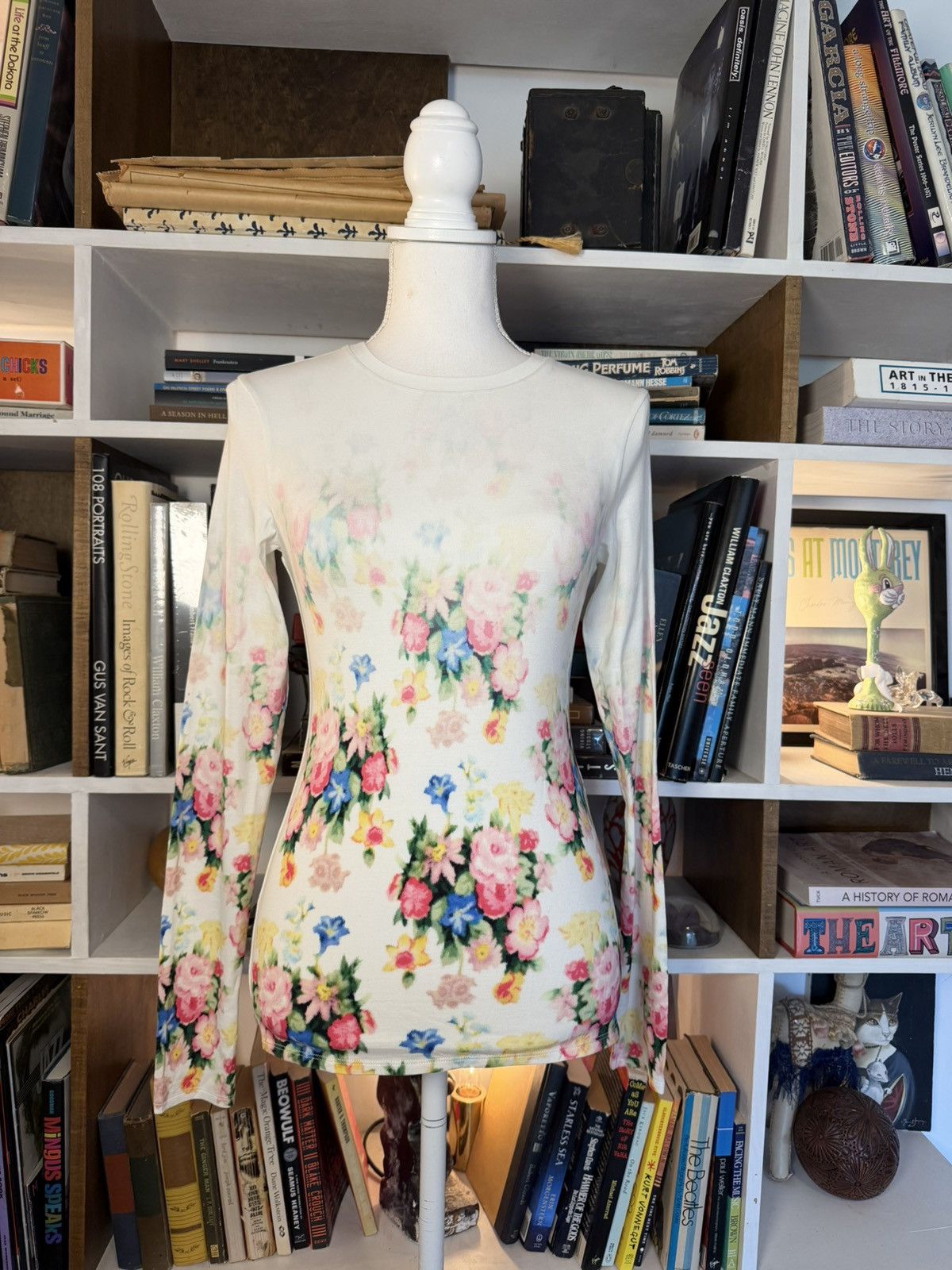 Loewe Loewe Floral Printed Stretch Modal Top Size XS / US 0-2 / IT 36-38 - 1 Thumbnail