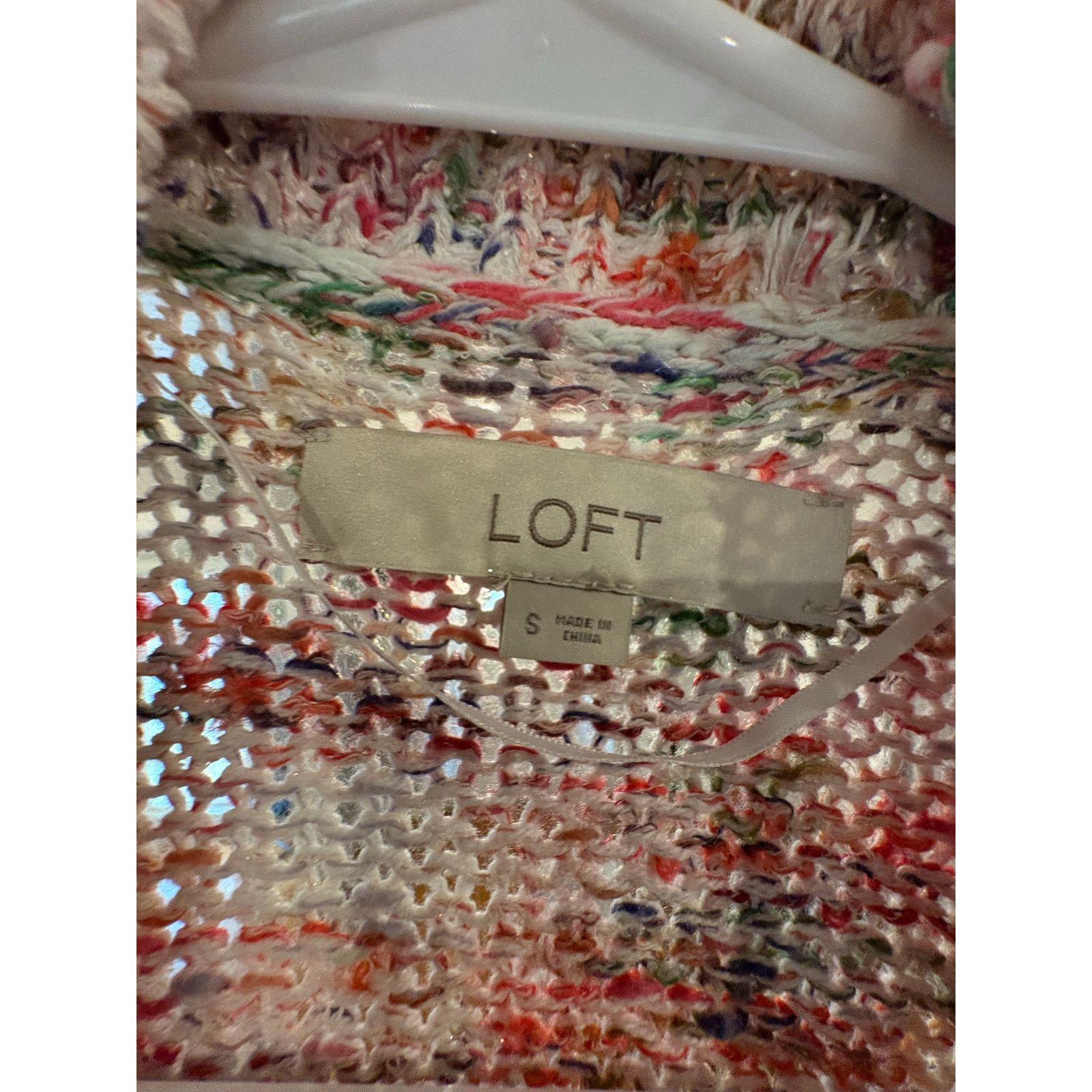 Loft LOFT Multicolor Open Knit Cardigan – Women’s Small Size S / US 4 / IT 40 - 3 Thumbnail