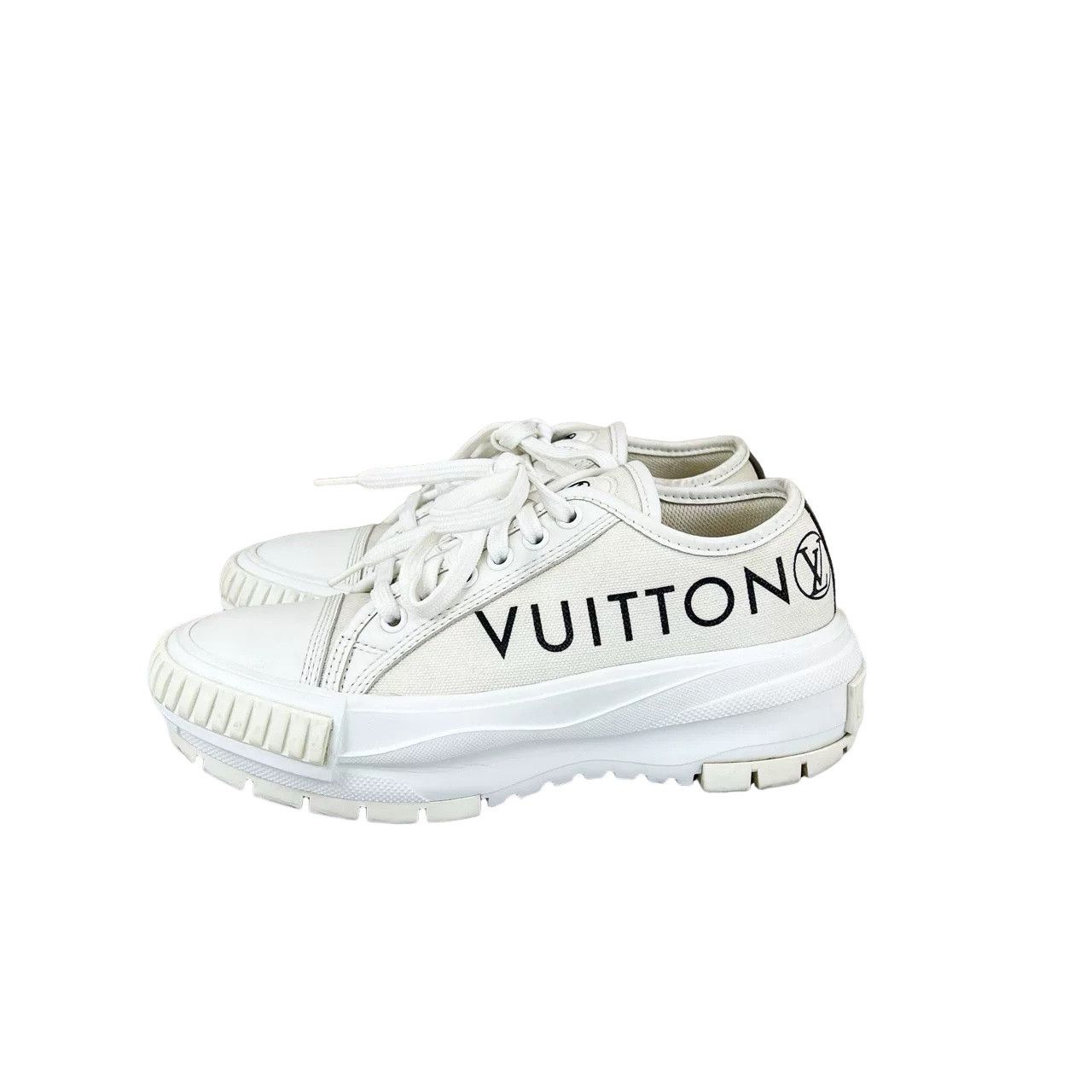 Louis Vuitton Louis Vuitton Squad Low-Top Sneakers Size 34 Size US 4 / IT 34 - 1 Thumbnail