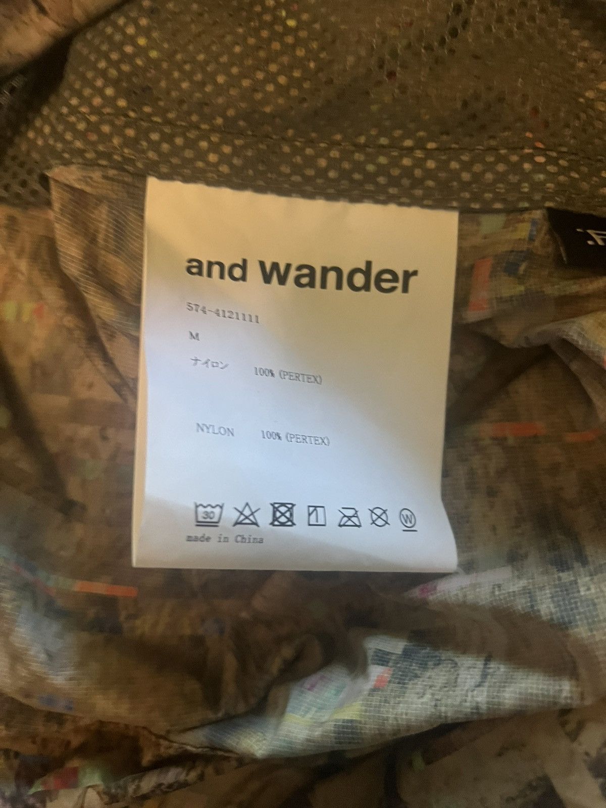 And Wander and wander Printed Pertex Wind Shirt Size US M / EU 48-50 / 2 - 6 Thumbnail
