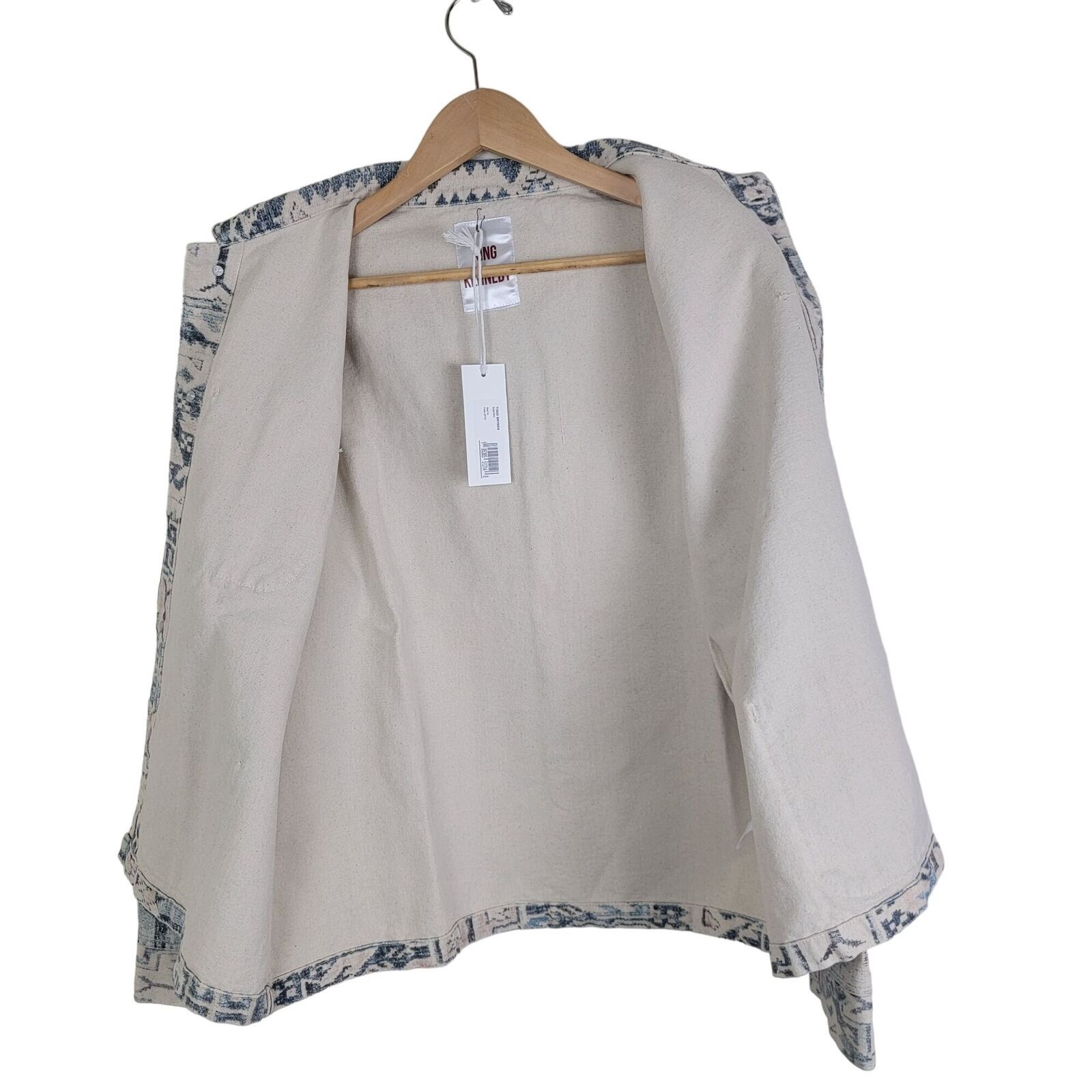 Other King Kennedy Rugs Printed Ecru Canvas Chore Jacket Size US XXL / EU 58 / 5 - 5 Thumbnail