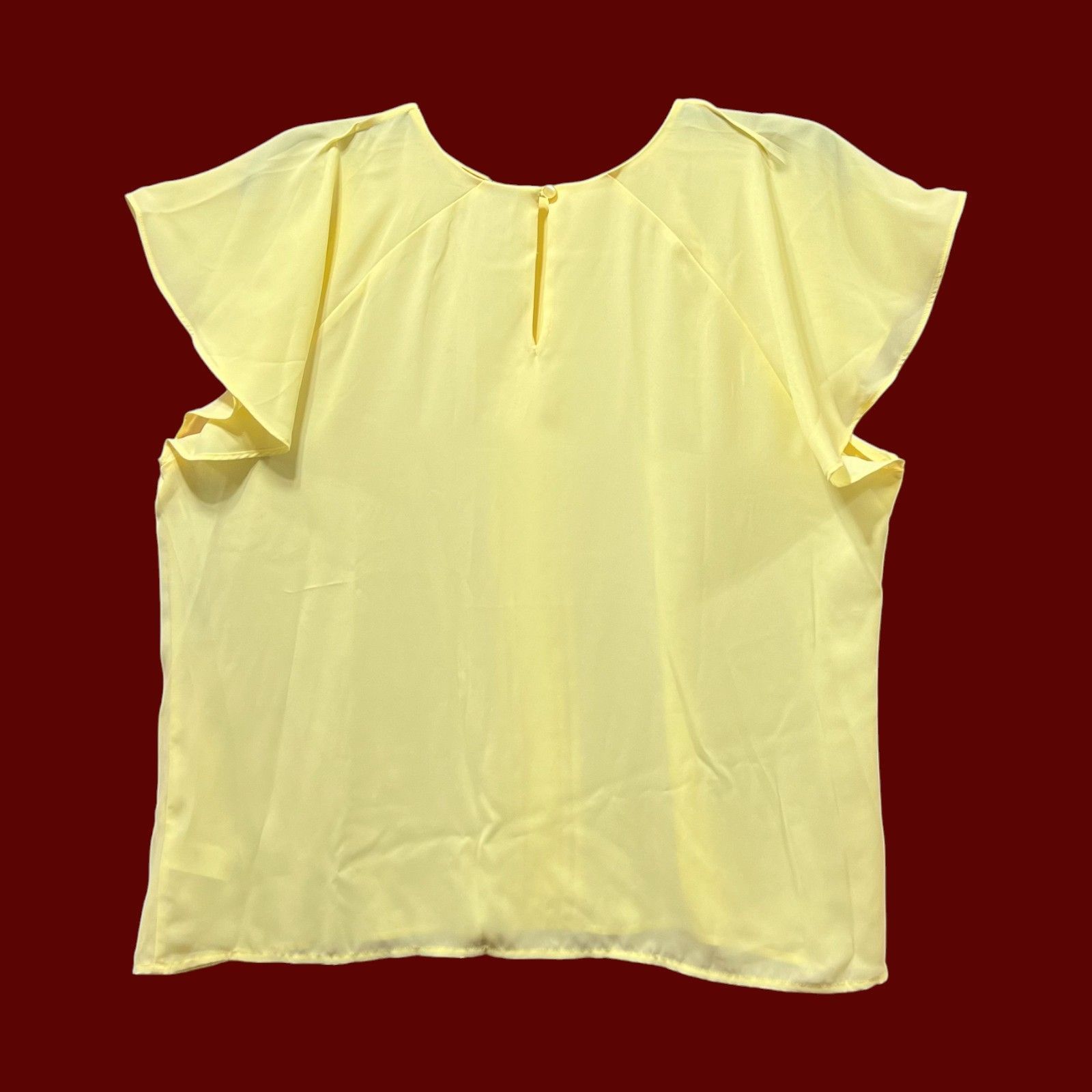 Worthington Worthington - Women's Short Sleeve Round Neck Blouse - Petit Size XXL / US 16-18 / IT 52-54 - 4 Thumbnail
